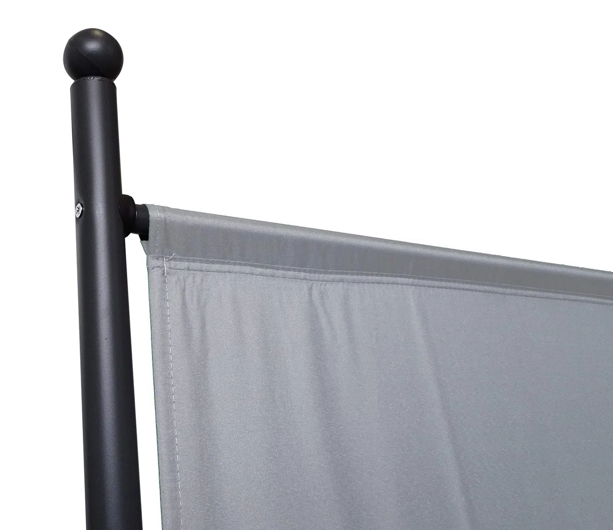 QUICK STAR Paravento da Giardino 180 x 178 cm Divisorio in Tessuto Balcone Protezione della Privacy Bianco
