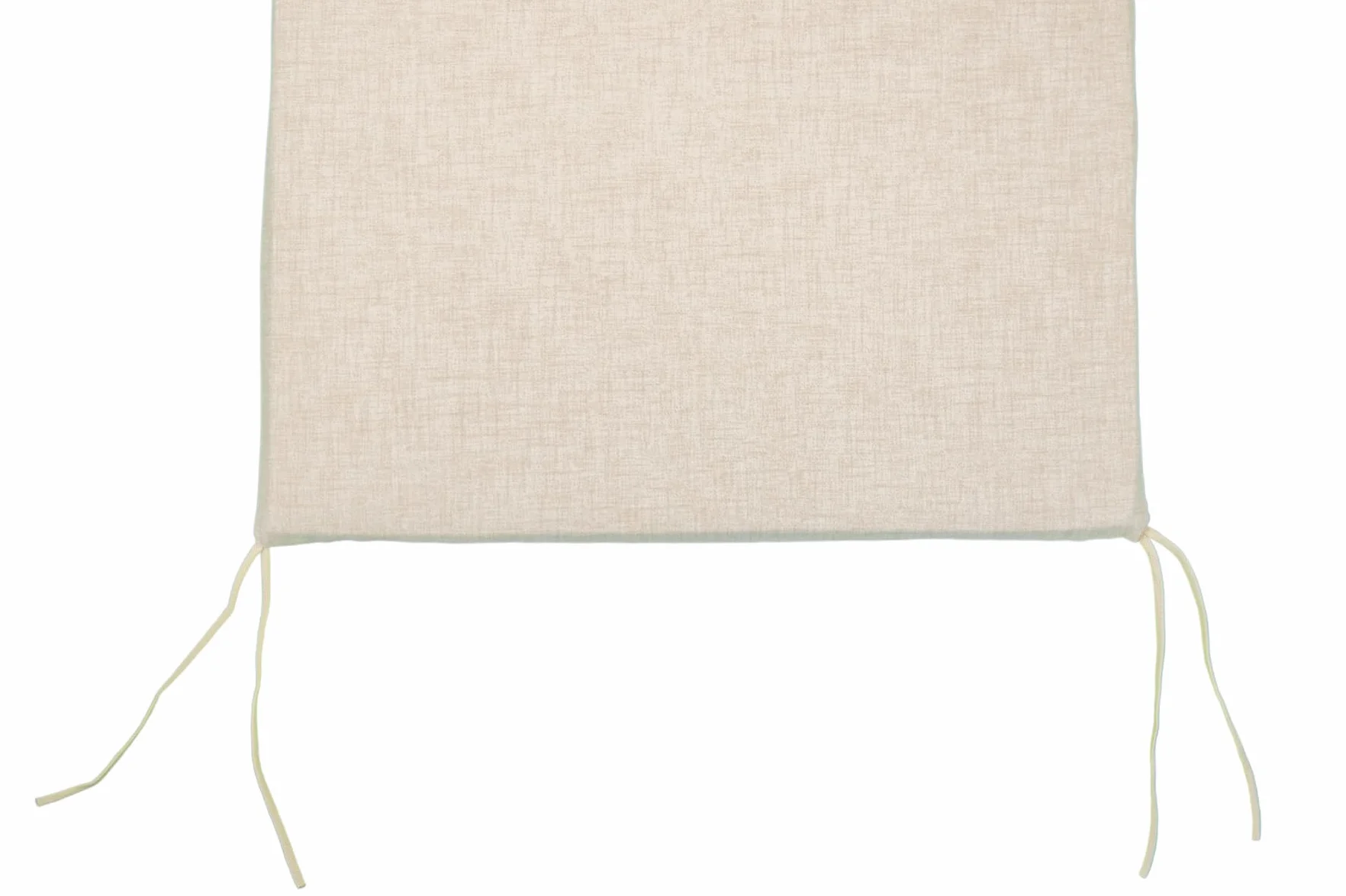 GHIOCUSCINI | Cuscino per Lettino Mare, Colore ECRU' in Tessuto Cotone/Poliestere, Sfoderabile, 52 + 130 x 57 cm, Alto 4 cm, Made in Italy