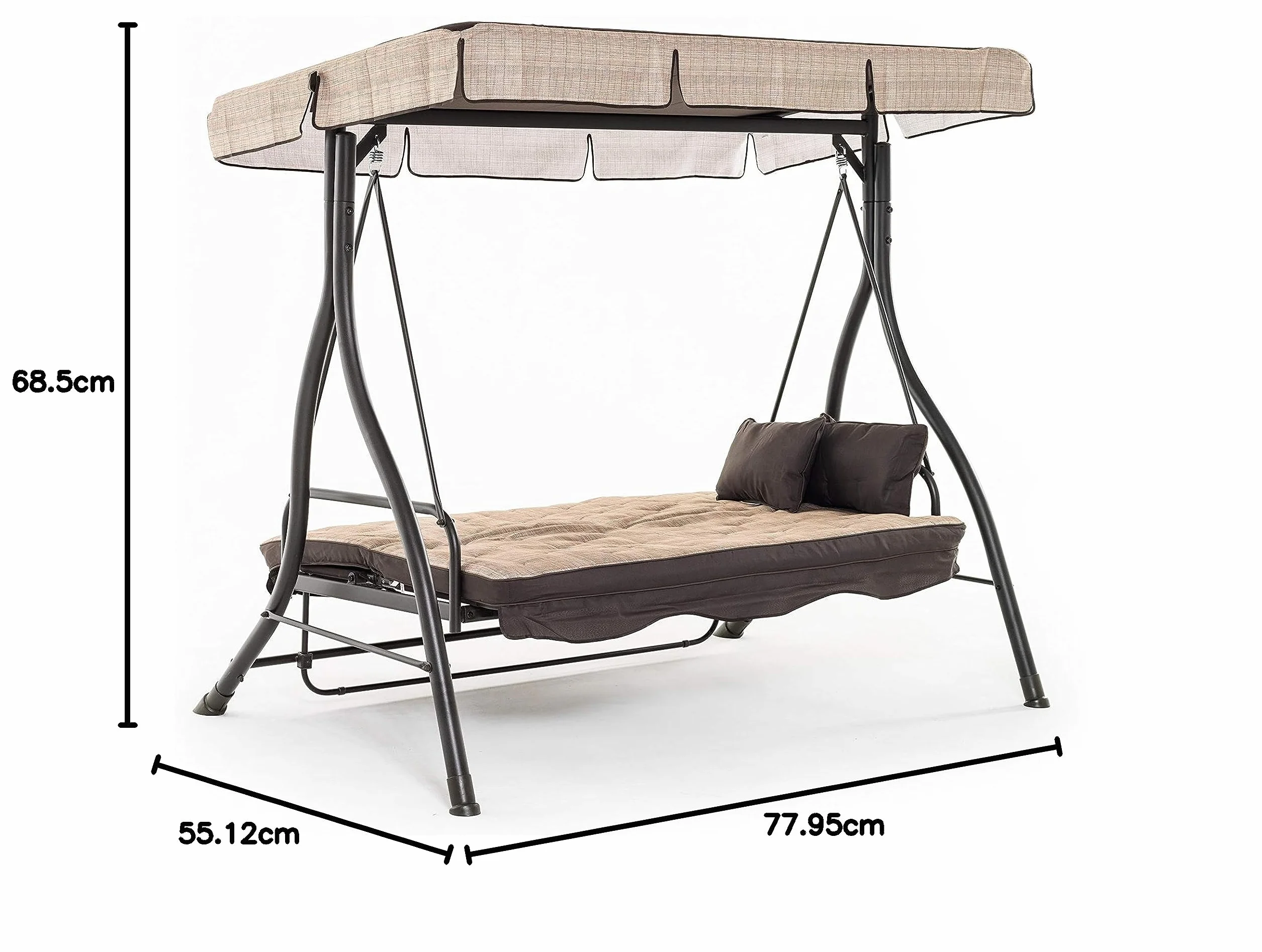 My Garden Zanzibar Dondolo, Beige, 3 Posti Large