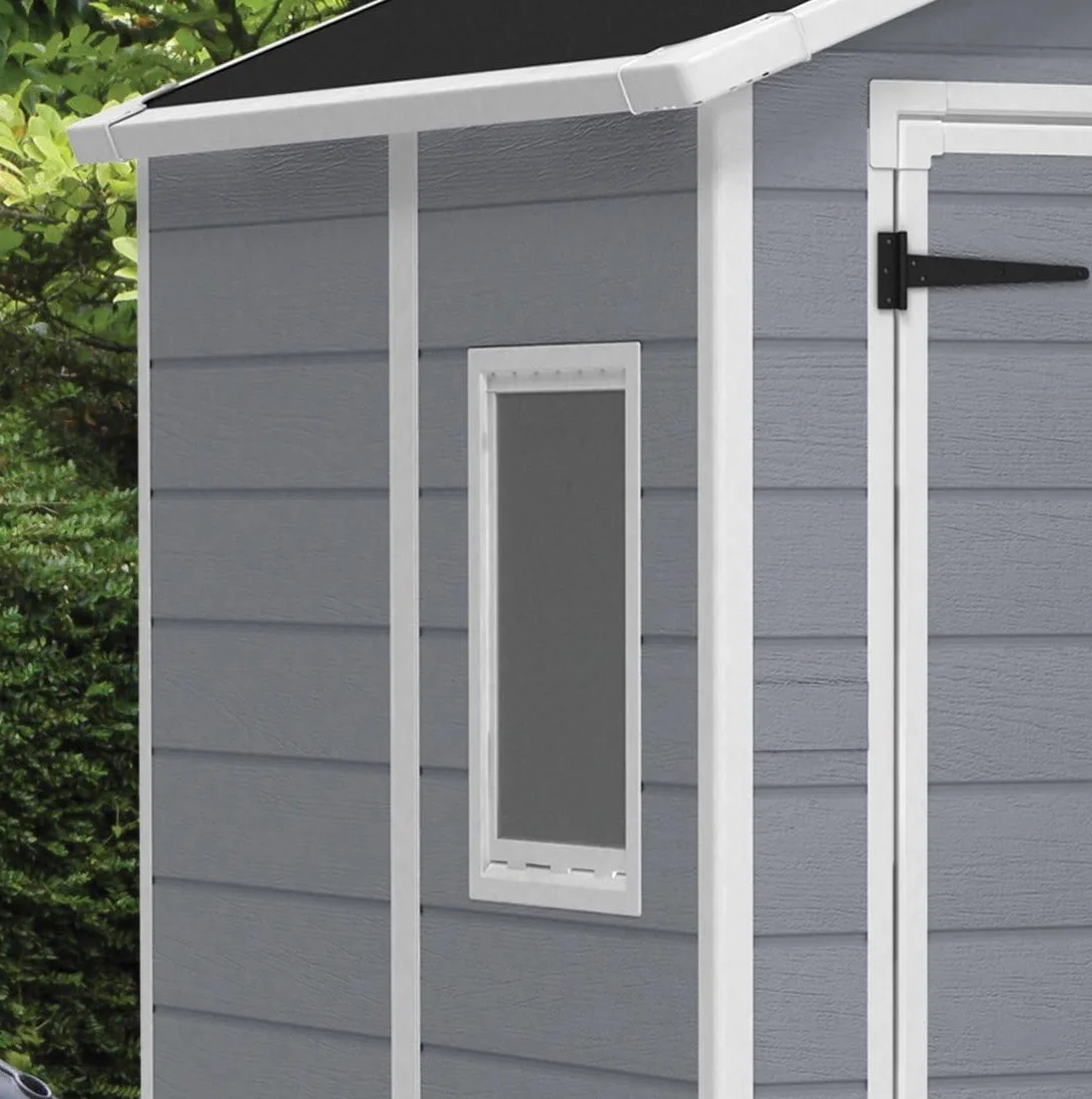 Keter Casetta da Giardino, Manor 6x8, Grigia, 185,8 x 236,8 x 227H cm