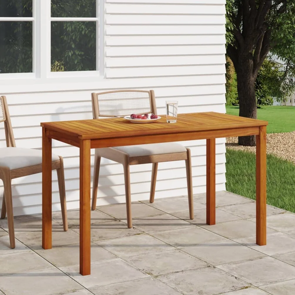vidaXL Tavolo da Giardino 110x55x67 cm Legno Massello d'Acacia