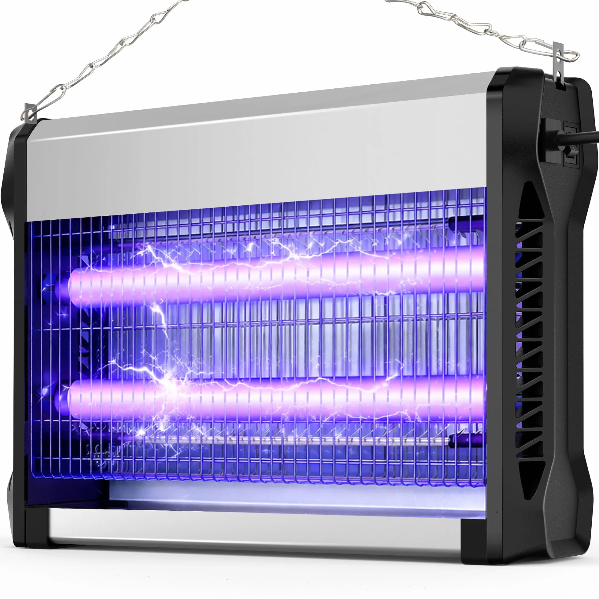 Zanzariera Elettrica 20W, Lampada Antizanzare con Griglia 2500V, Copertura 100㎡, Ammazza Insetti Professionale Silenzioso, Ignifugo V0, per Interni, Casa, Cucina, Ufficio e Camera da Letto