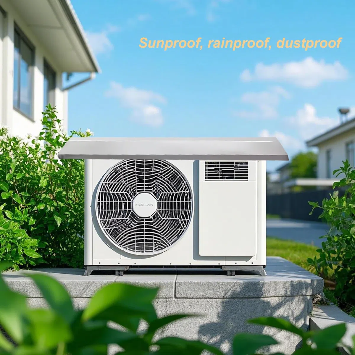 Copertura per aria condizionata esterna mini split in acciaio inox protezione per compressore e condensatore