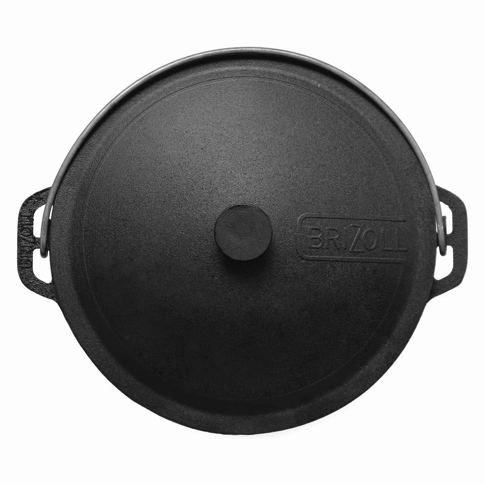 4BIG.fun Calderone 6L in ghisa pentola | Kazan con coperchio | Ghisa casseruola rotonda con coperchio | Asia Wok Kasan per fornelli a induzione, Cucina, Campeggio, Giardino, Barbecue