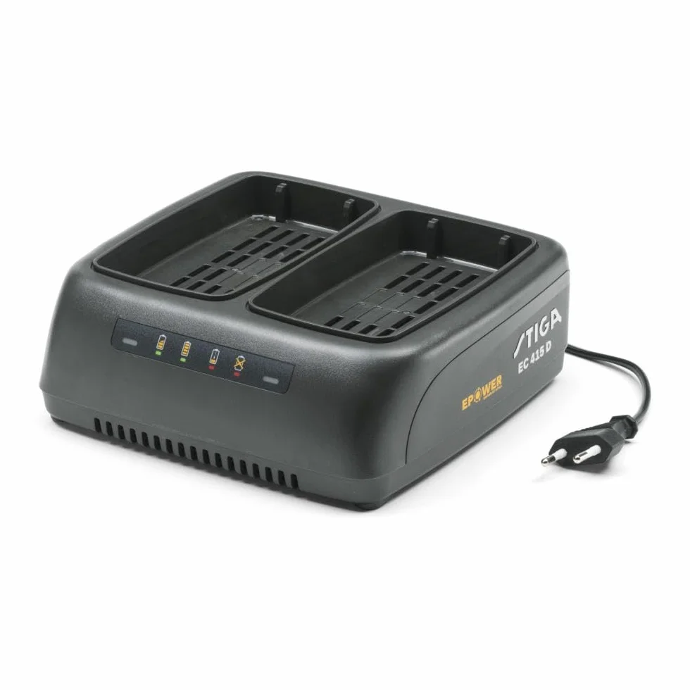 Stiga Caricabatterie doppio ePower EC 415 D 48 V 2 Ah Spina Europlug