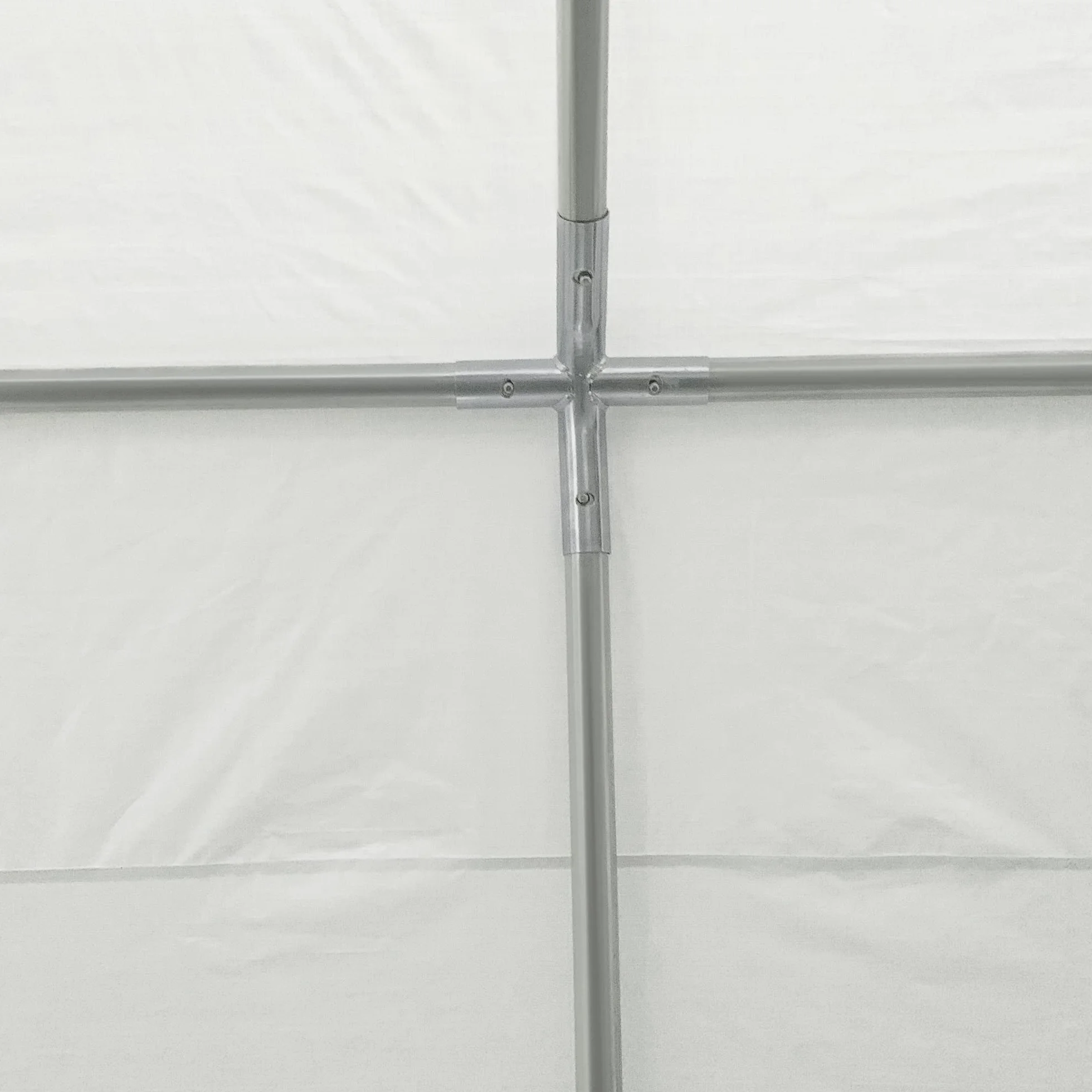 Outsunny Garage Portatile 4x4m in Acciaio Zincato Bianco per Auto e Barche