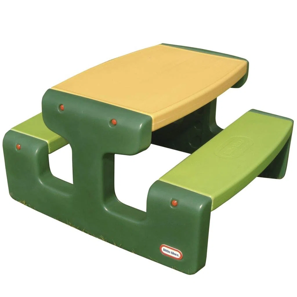 Little Tikes Tavolino da Picnic grande - Fino a 6 posti - Per i compiti, i lavoretti e il gioco - Colore Evergreen