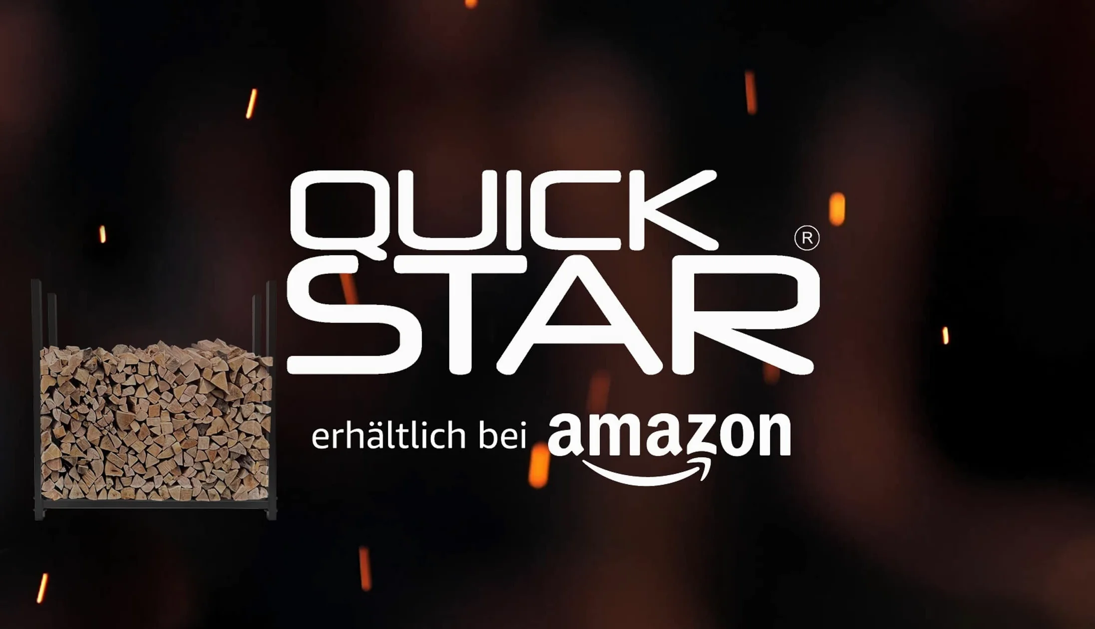 Regał na drewno QUICK STAR 90x25x90 cm z kołami