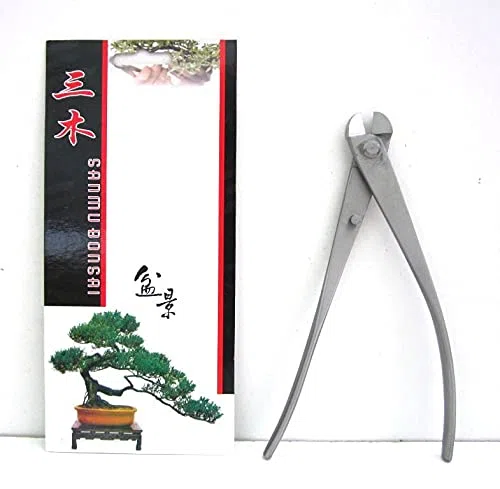 Tronchese tagliafilo bonsai in acciaio satinato mm. 210