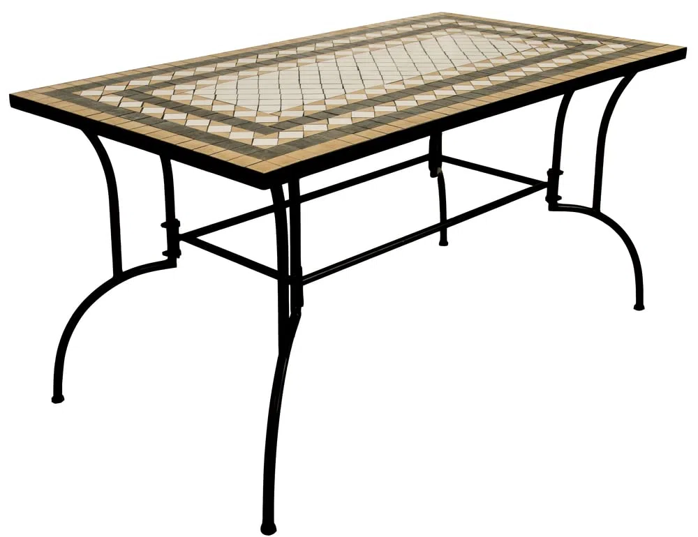 VERDELOOK Tavolo Mosaico Classic Design 150x80 h73 cm