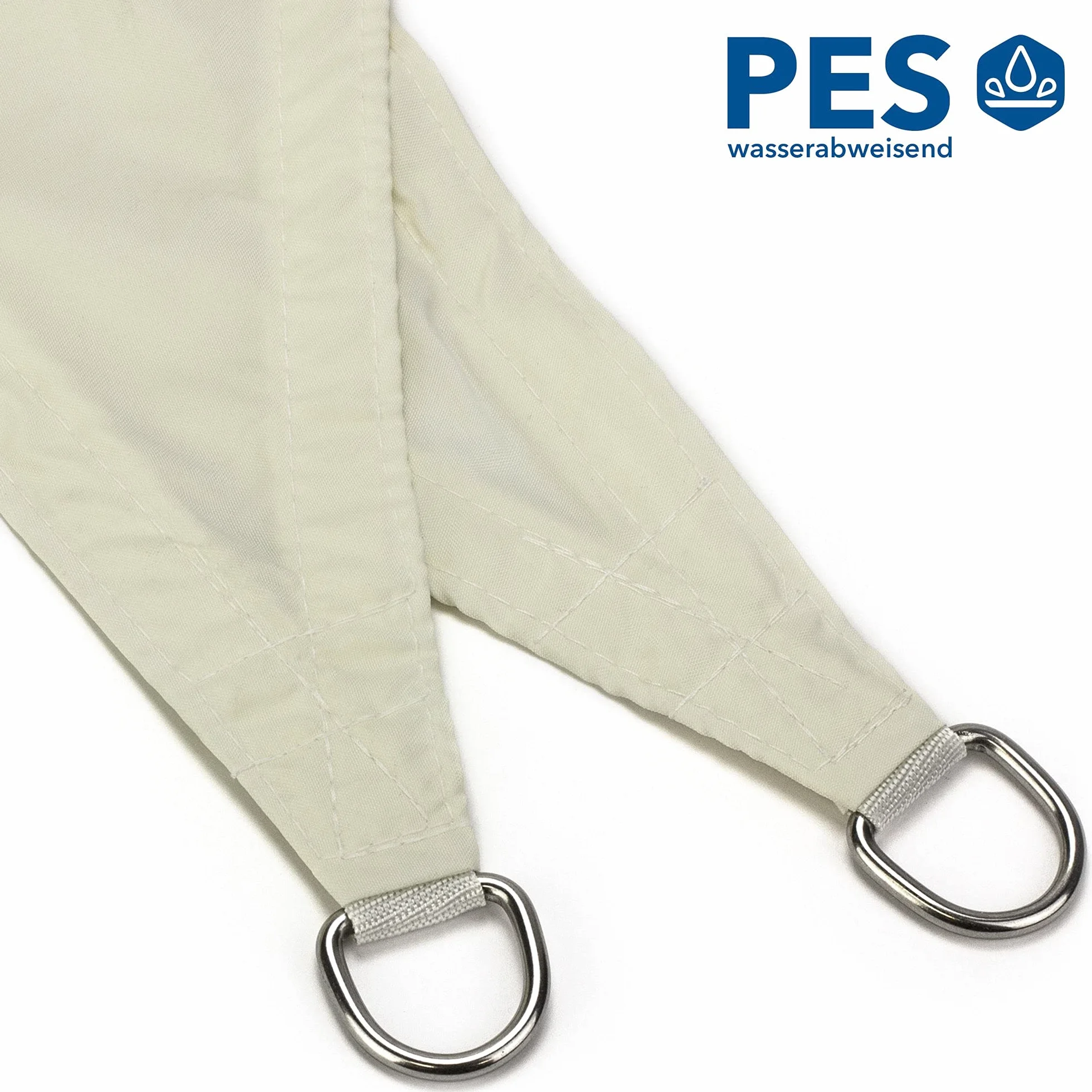 Tenda da Sole per Esterno Impermeabile Quadrata 3 x 3 m Vela Parasole con Occhielli per Giardino Piscina Balcone