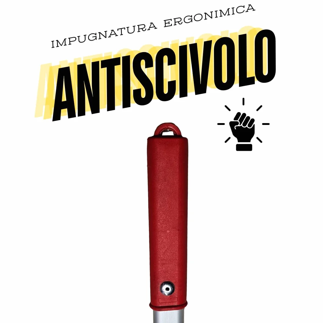 Vanghetto per Tartufi 100 cm | Manico in Alluminio Leggero, Lama Forgiata Alta Resistenza, Impugnatura Antiscivolo in ABS | Strumento Trifolatura Professionale Ergonomico (Bandiera)