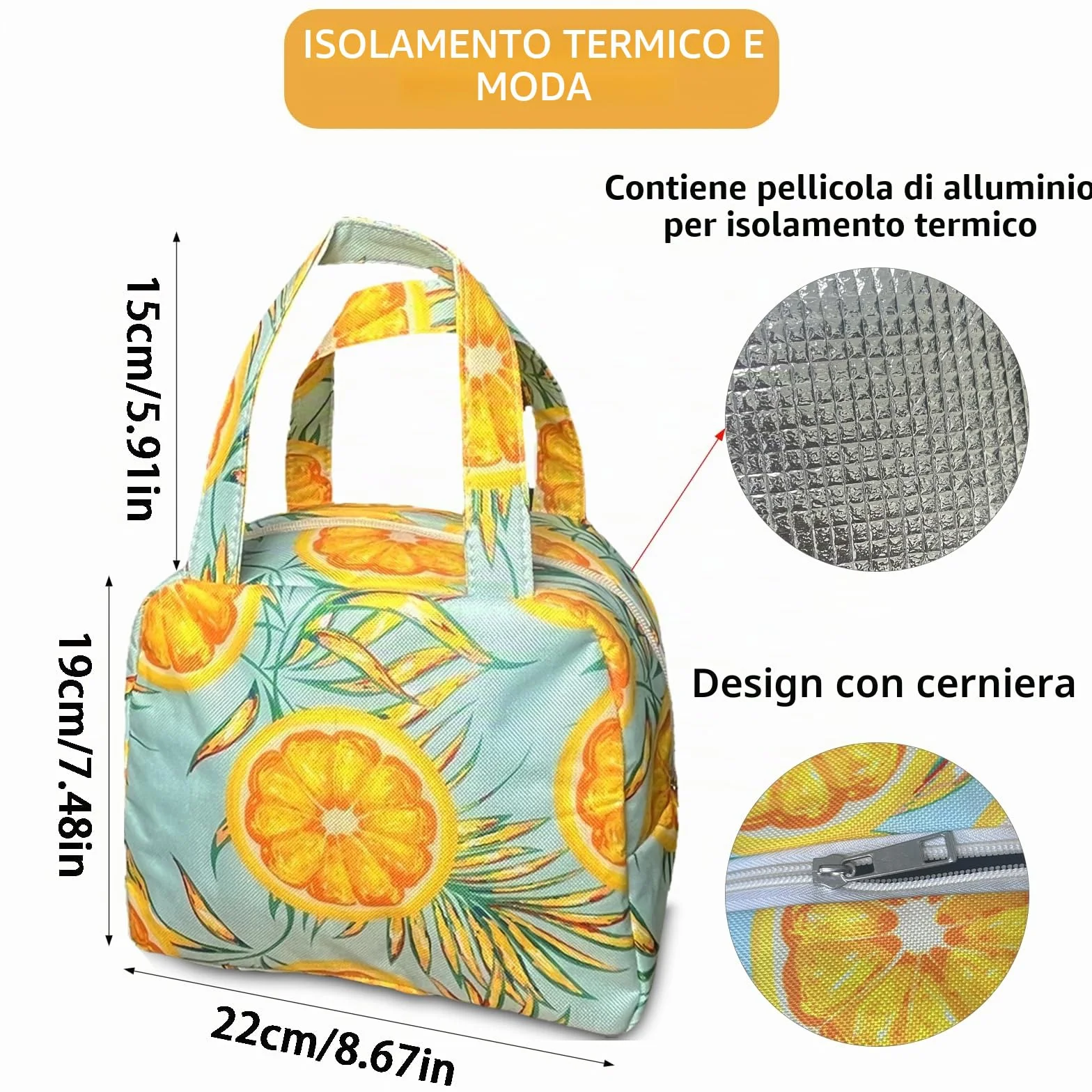 Borsa Spiaggia XXL 50L Arancione Donna Grande Impermeabile Pieghevole Termica con Cerniera