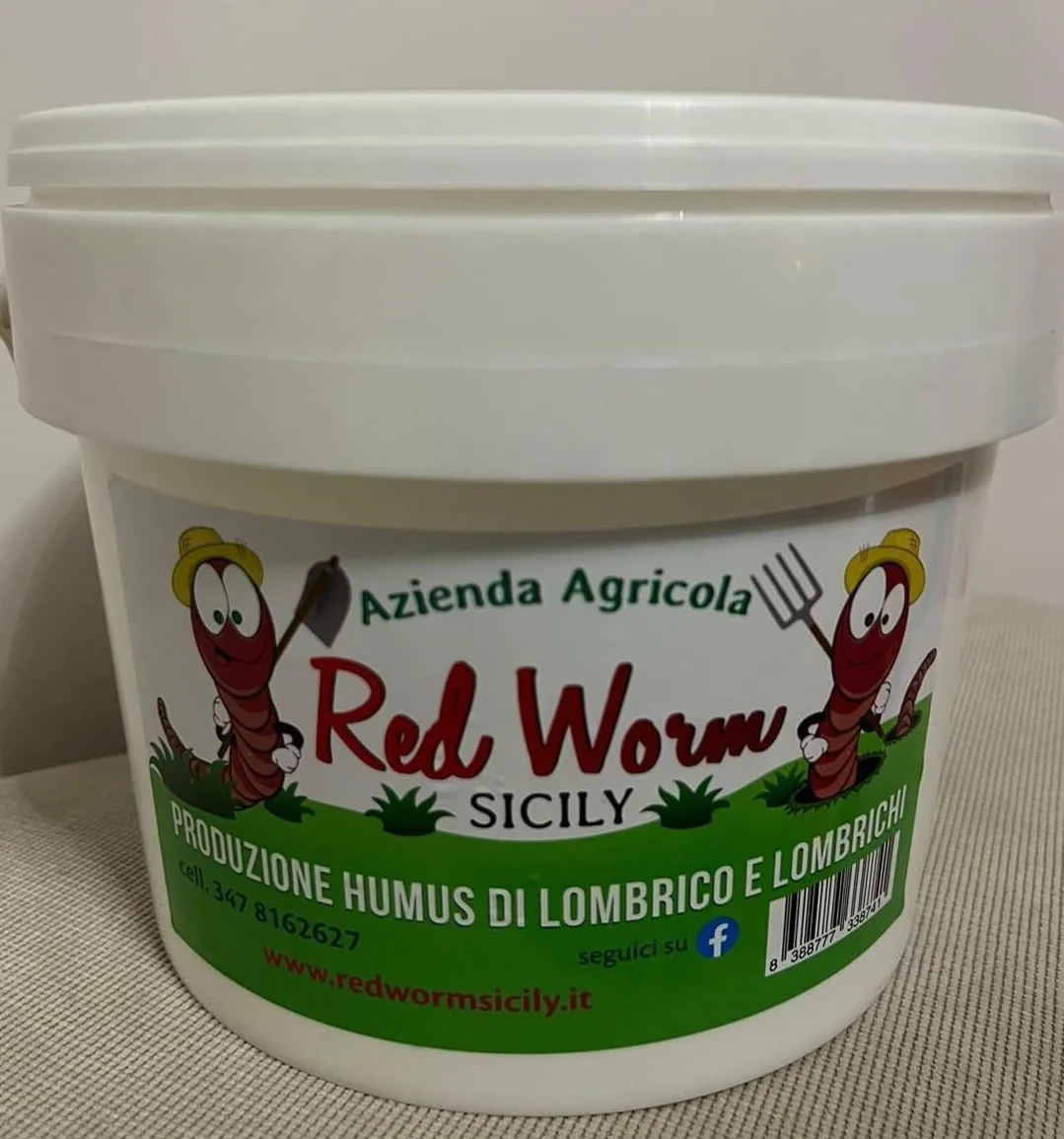 Lombrichi Rossi Vivi Californiani .Eisenia Fetida,-500 gr-per Compostaggio Domestico e Humus + OMAGGIO