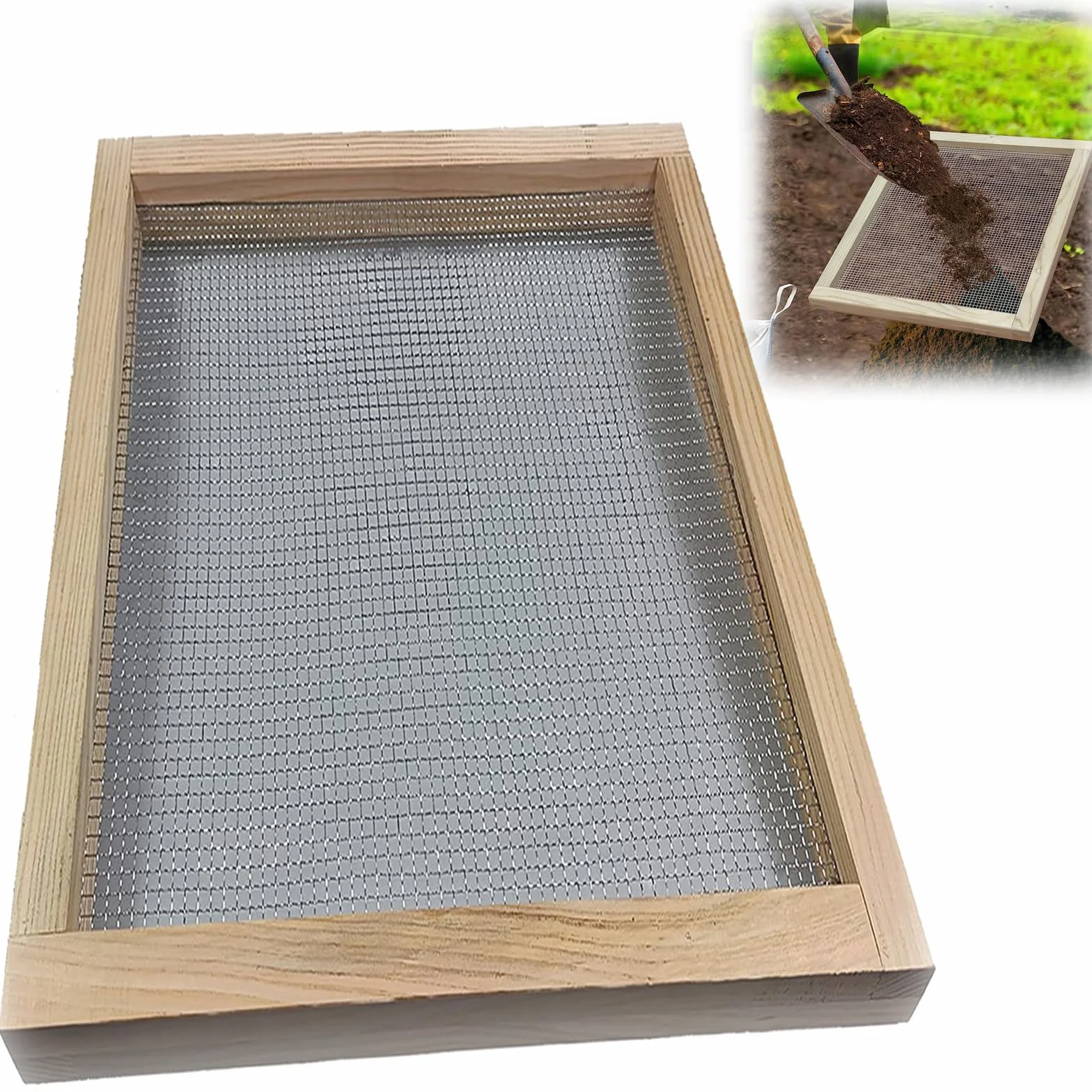 Setaccio per Terreno da Giardino Multifunzionale Palmare 50x44