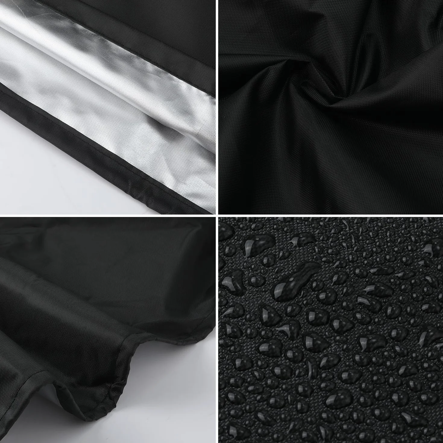 XIHIRCD Copertura Riscaldatore Piscina, Copertura Pompa Piscina Impermeabile Tessuto Oxford (Nero)