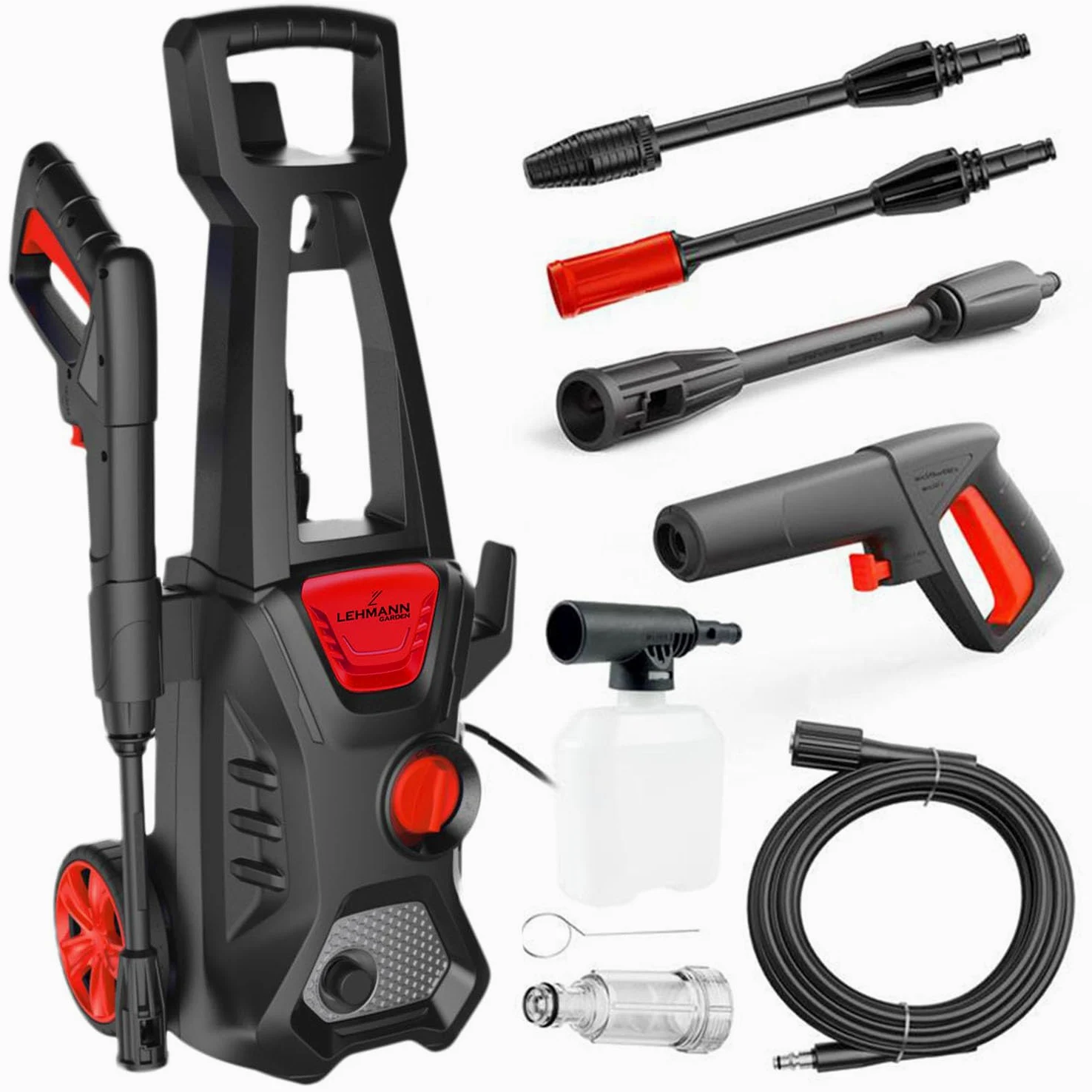LEHMANN Jukon Idropulitrice Alta Pressione 1600 W 200 bar 480 l/h 5 m