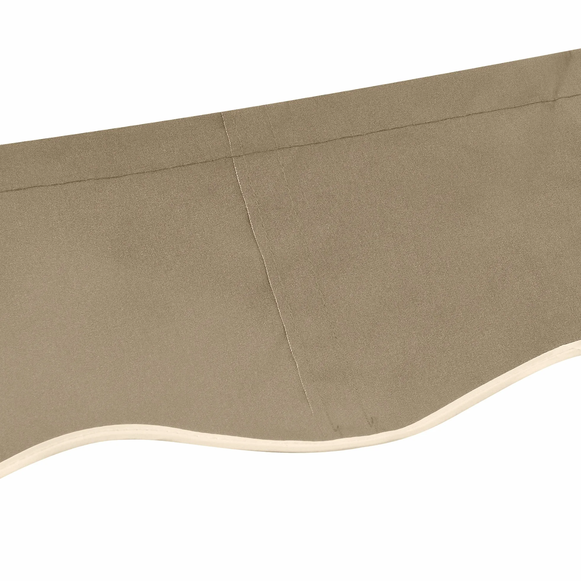Outsunny Telo di Ricambio per Tenda Parasole Retrattile, Tessuto 4x2.5 m Poliestere Anti UV 30+, Beige