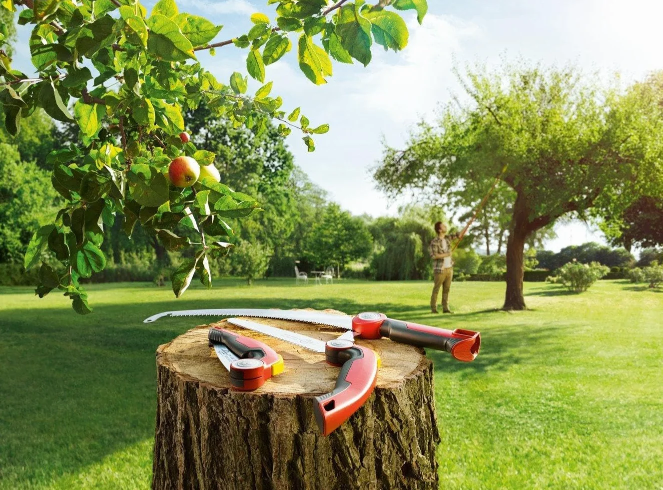 Segaccio professionale WOLF-Garten modello POWER CUT SAW 370 con sistema di attacco rapido multi-star®