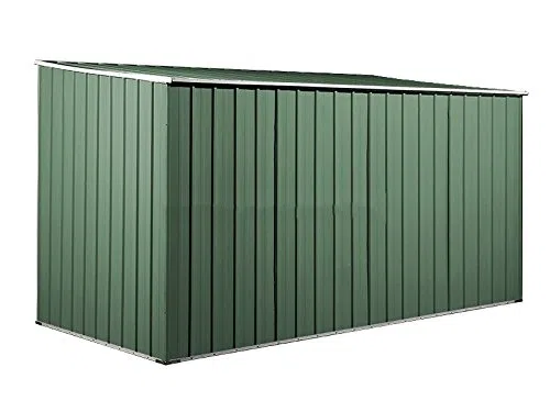 Notek Box in Acciaio Zincato Casetta da Giardino in Lamiera 3.45 x 1.86 m x h1.92 m - 98 kg – 6 Metri Quadri – Verde