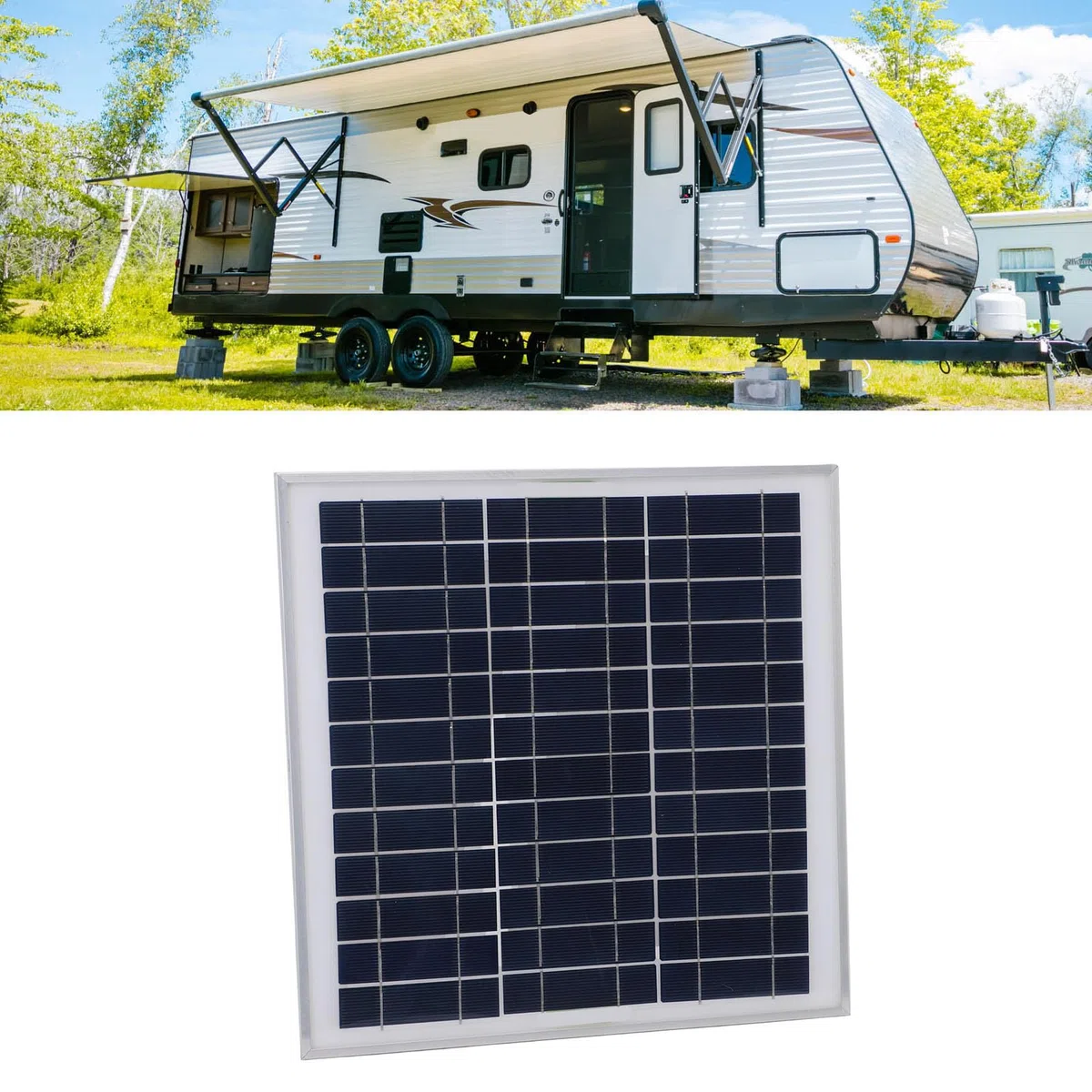 Kit Pannello Solare RV 2x100W con Controller di Carica IP67