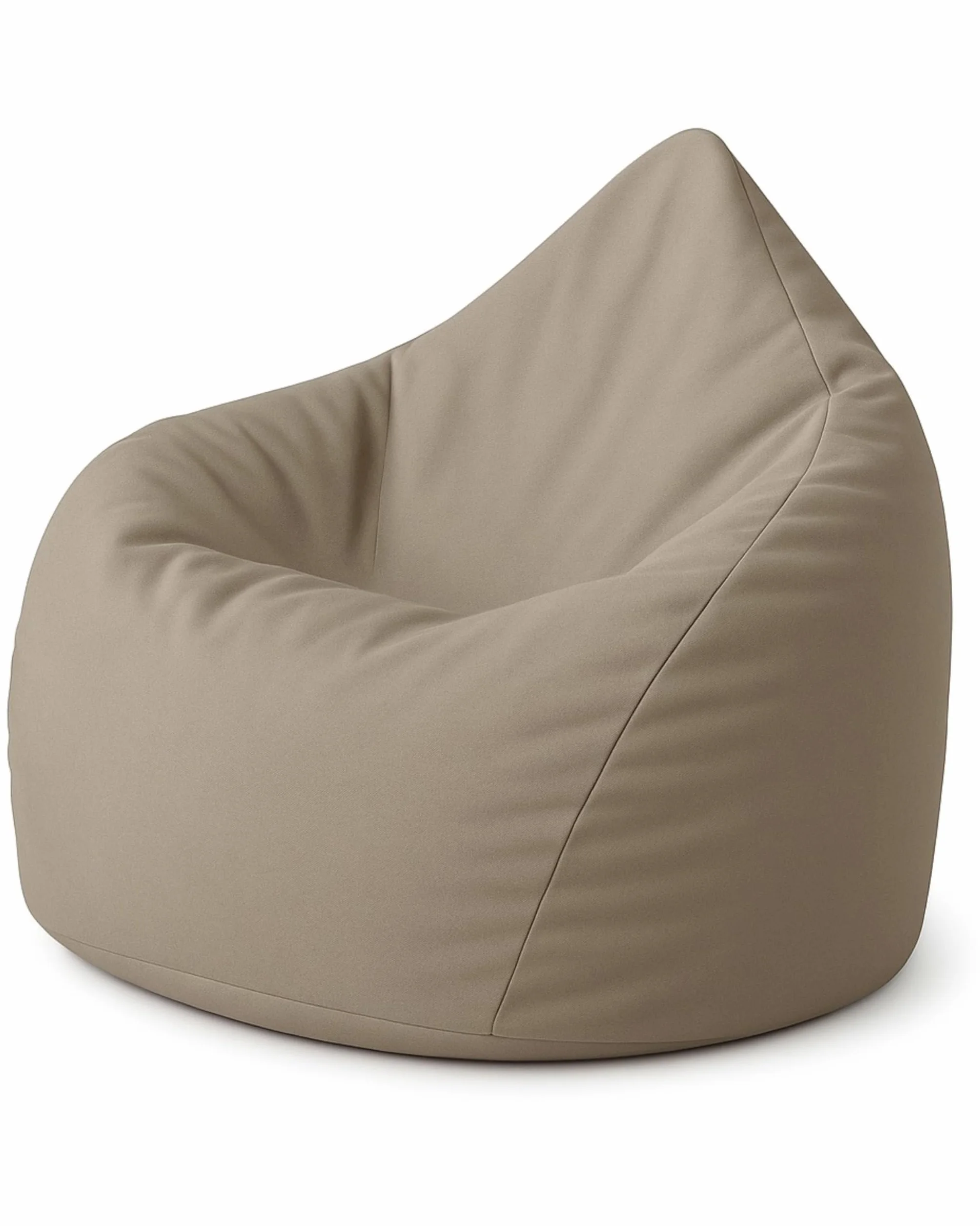 PATCH HOME Pouf a forma di goccia Beige 480 litri imbottitura polistirolo 25 colori 3 misure