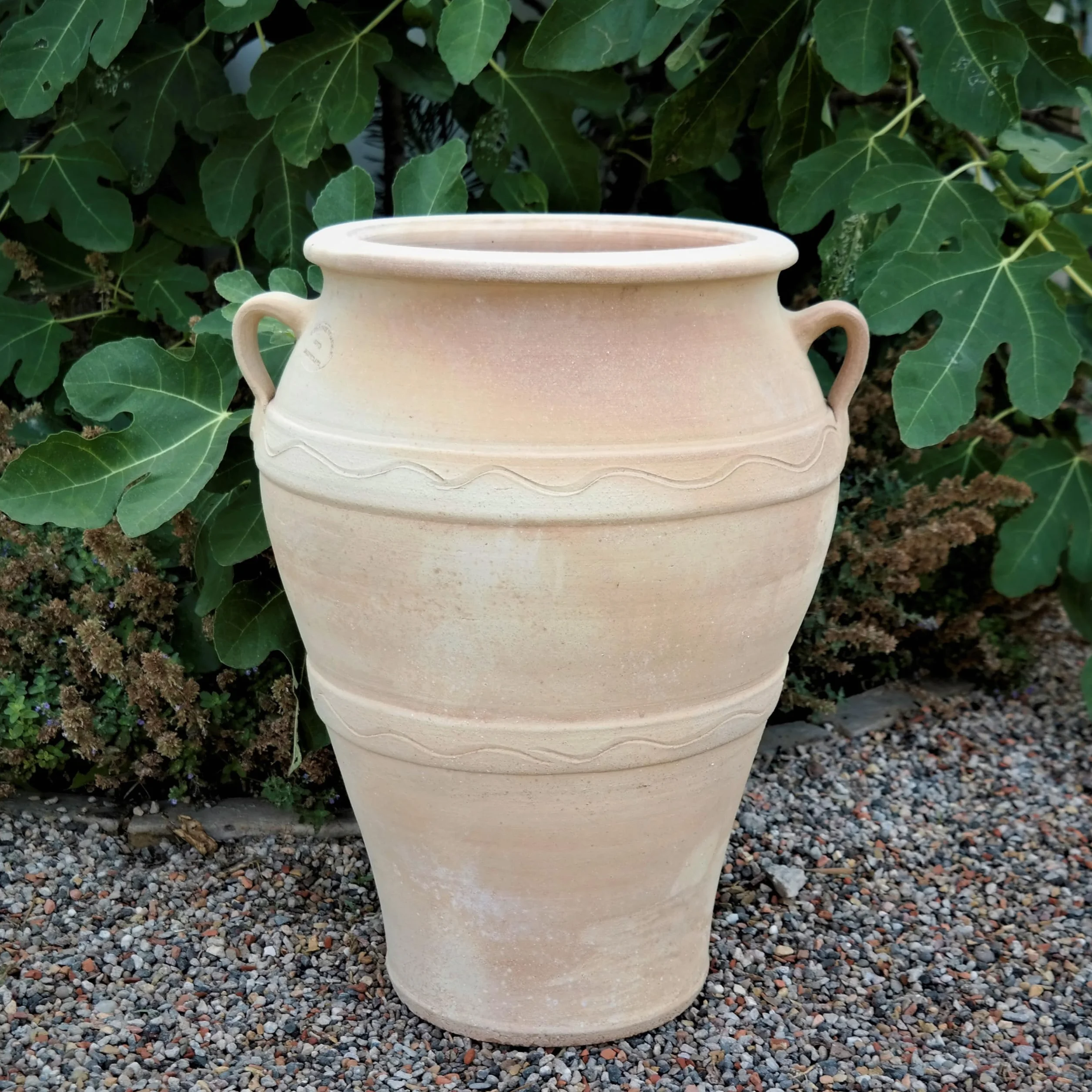 Palatina Werkstatt Anfora in terracotta greca Olea, 50 cm, 100% fatto a mano, ideale per gli amanti del giardino, degli interni e delle anfore