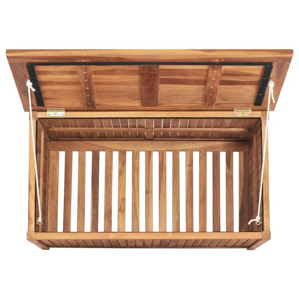 Generico Baule da Giardino 90x50x58 cm in Legno Massello di Teak,Mobili da Giardino,Cassapanche da esterno-315380