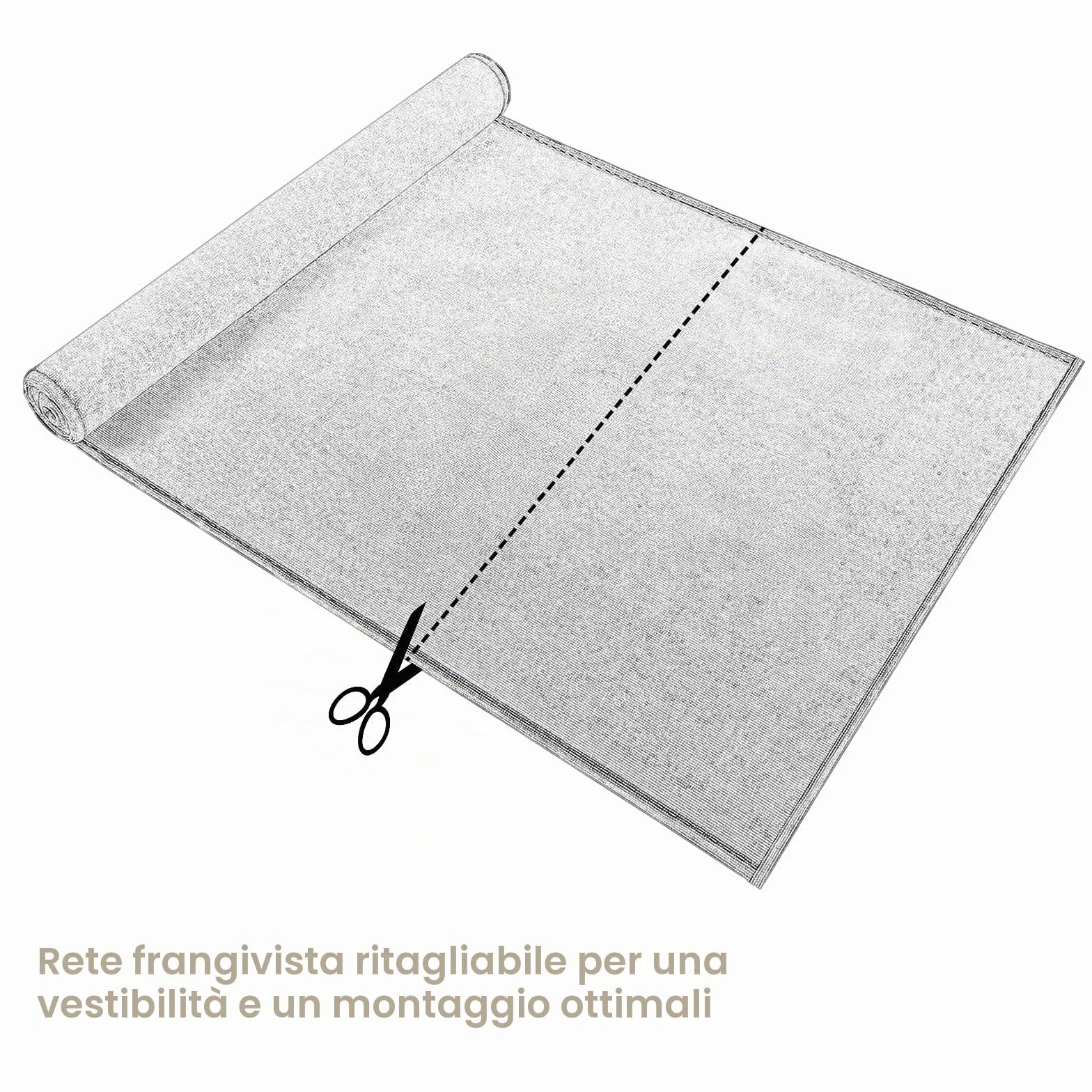 WOLTU Rete Ombreggiante 1x20m, Telo Frangivista per Recinzione da Giardino 180 g/m² HDPE, con Occhielli e Fascette, Resistente alle Intemperie, per Esterno, Balcone e Giardino, Antracite