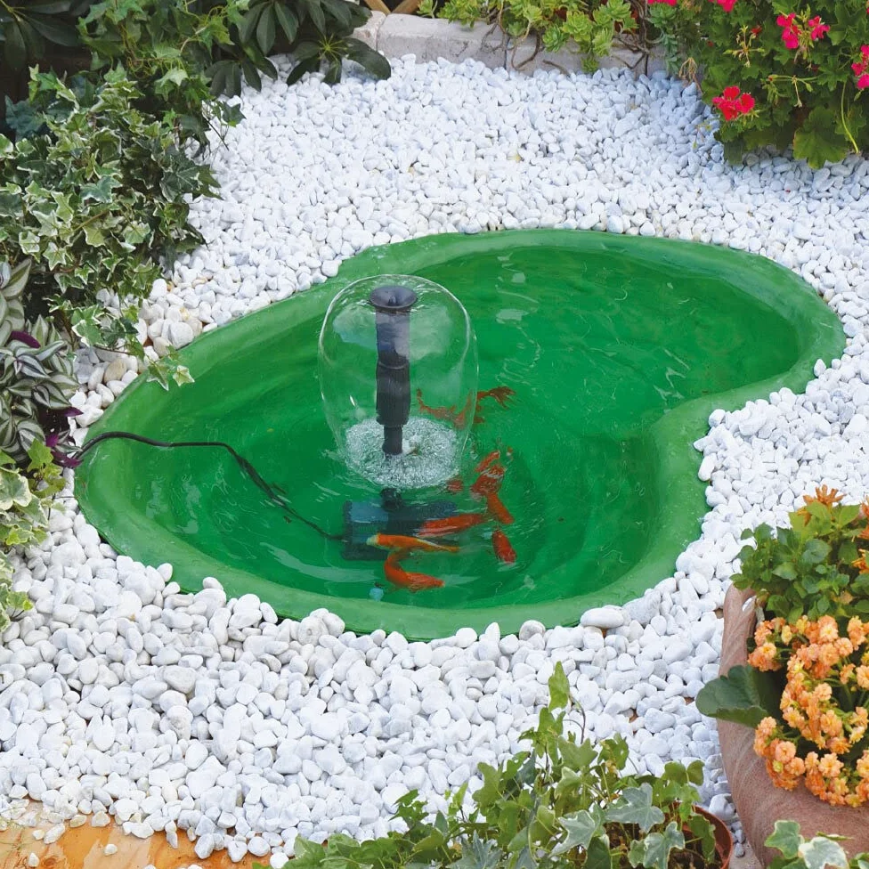 Giardini d'Acqua Caldonazzo 110x78 Laghetto da Giardino Kit Completo con Pompa Ricircolo 90 Lt