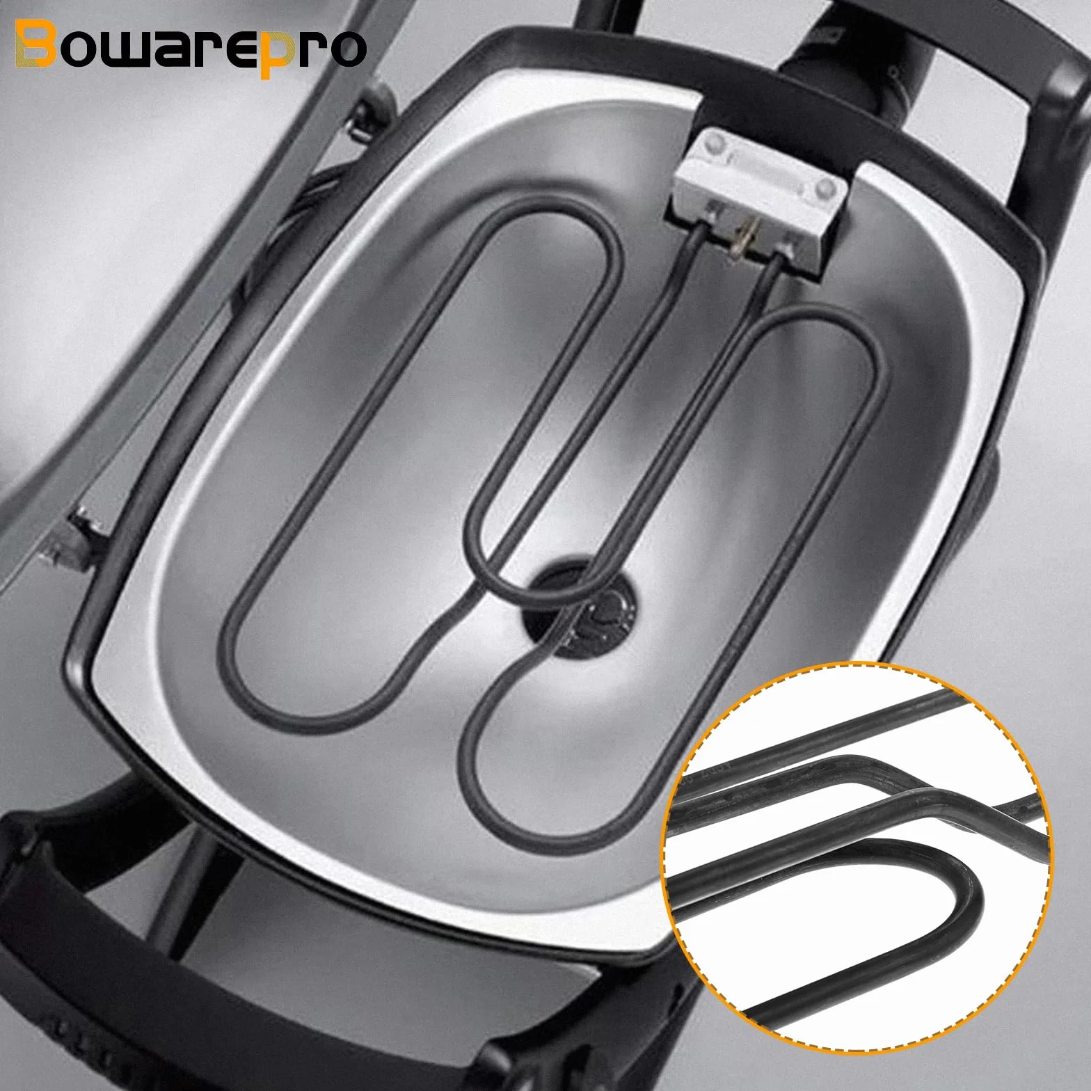 66631/65621 - Elementi riscaldanti per barbecue elettrico Weber, compatibile con Weber Q140, Q1400, elementi riscaldanti per barbecue Weber, spirale riscaldante in acciaio inox, 230 V, 2200