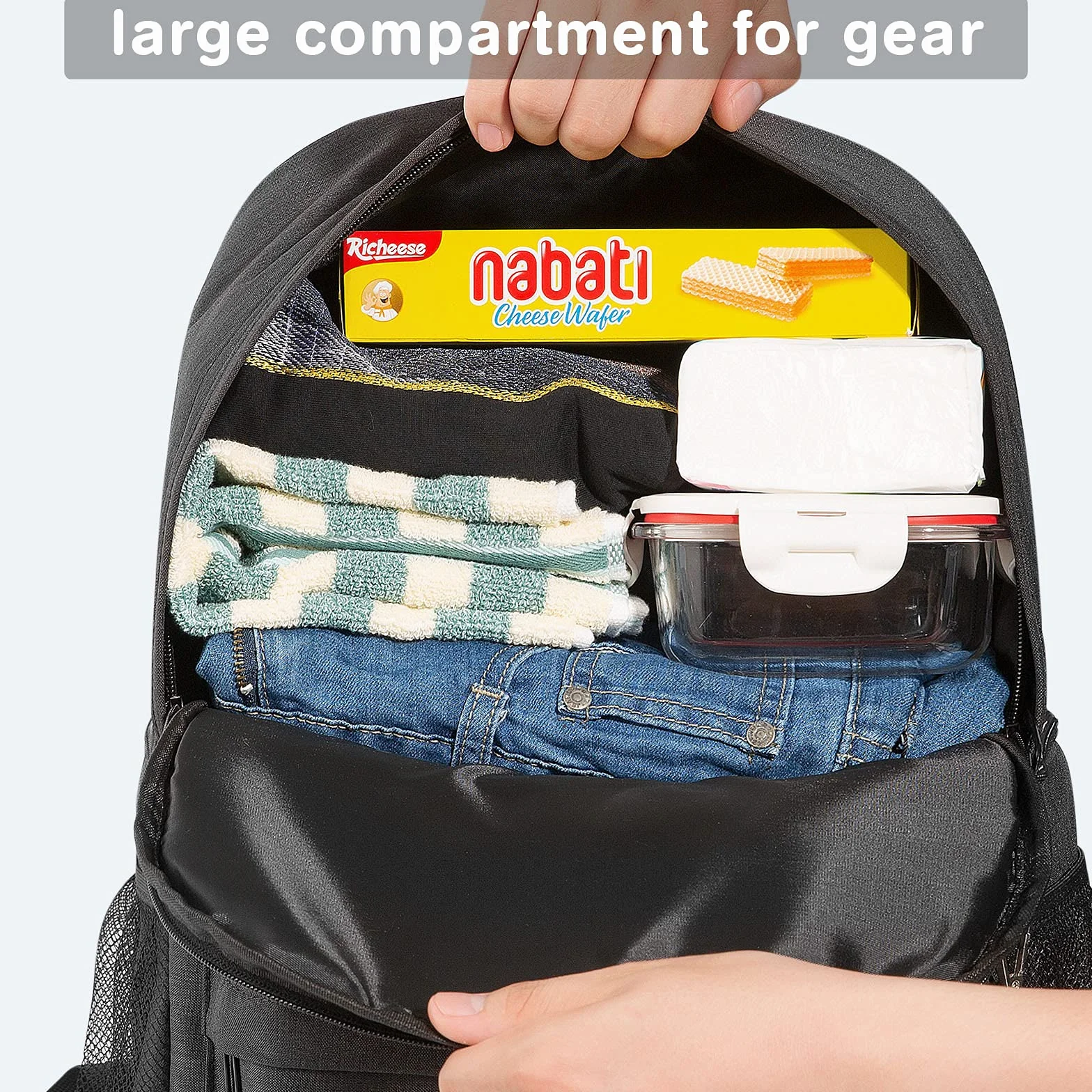 Zaino termico 27 l 2 in 1 grande borsa termica a prova di perdite con scomparto termico per picnic spiaggia escursioni lavoro gite in famiglia 24 lattine