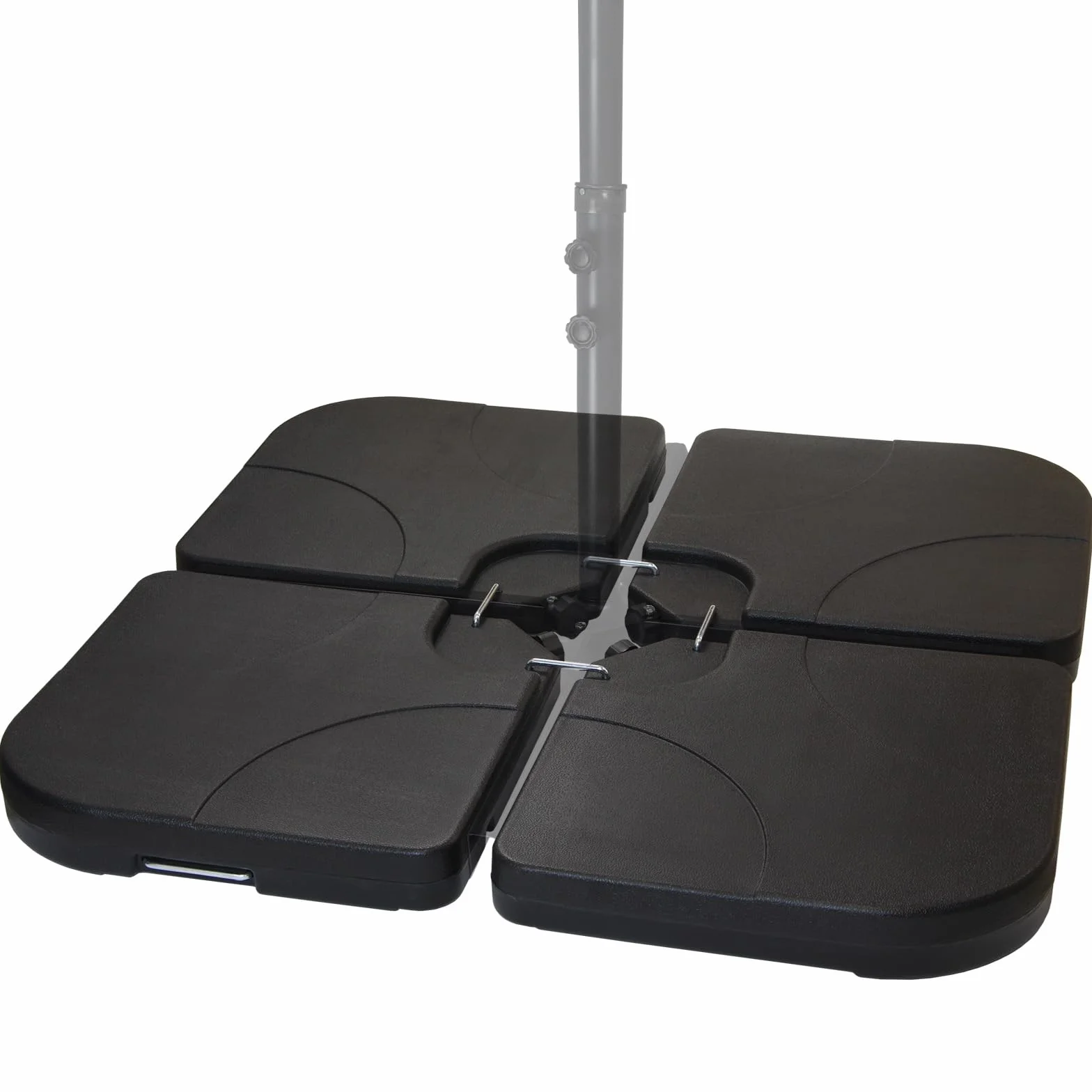 Montafox Pesi per Ombrellone Base Parasole Nero 60 Litri 100 kg