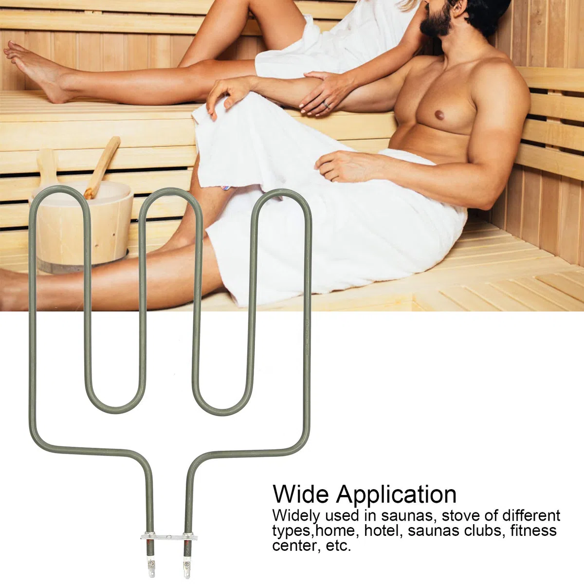 Tubo Riscaldatore Elettrico per Sauna Acciaio Inossidabile Resistenza Alte Temperature
