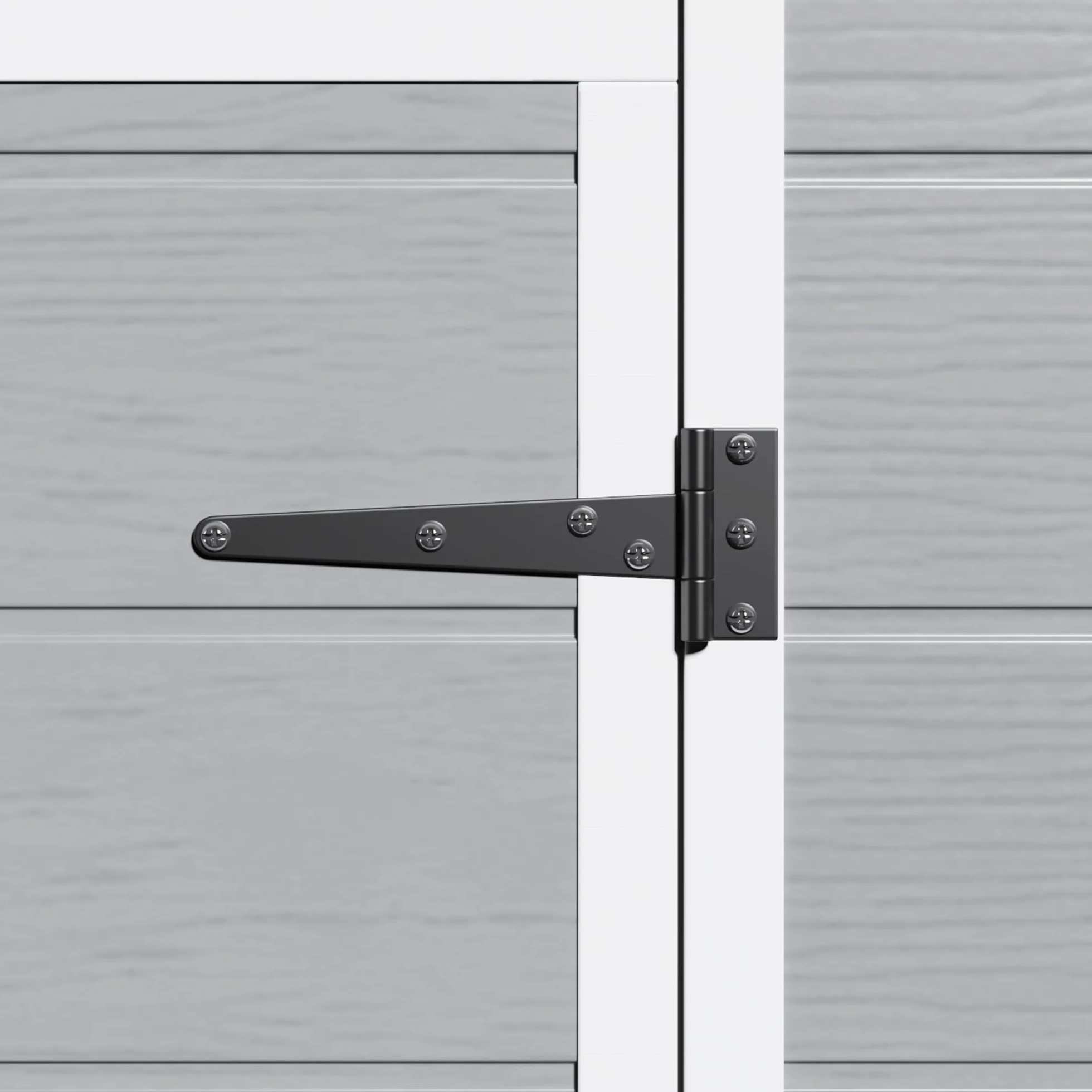 Casetta da Giardino in Resina 122x92x187 cm Capanno Porta Attrezzi con Finestra e Ventilazione Grigio