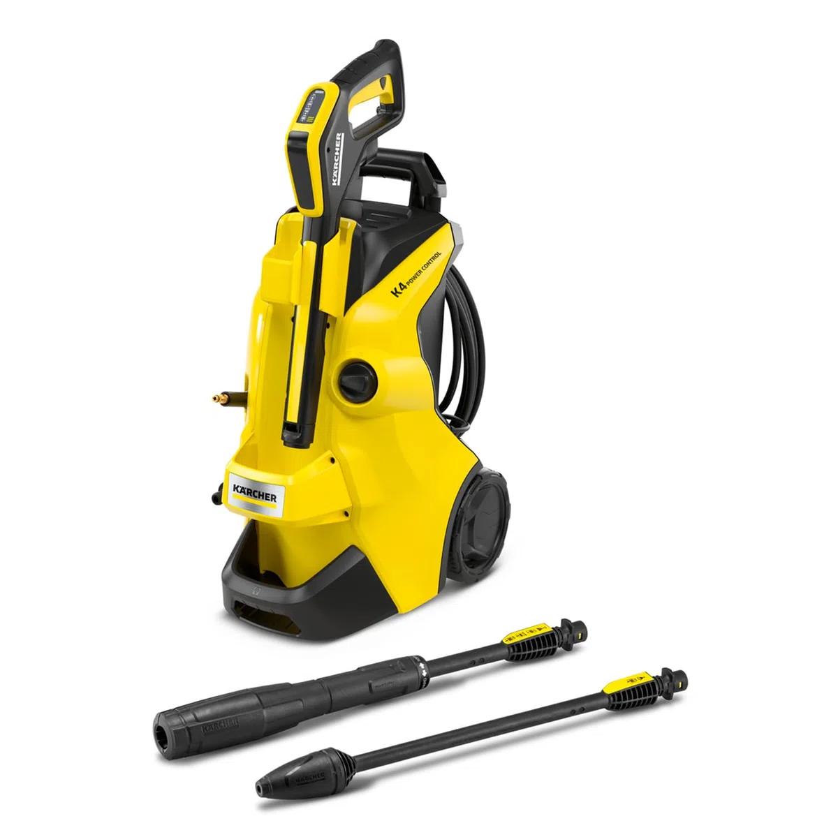 Kärcher Idropulitrice K 4 Power Control, 130 bar, 420 l/h, 30 m²/h, Filtro acqua, Pistola LED, Ugello mangiasporco, Lancia Vario Power