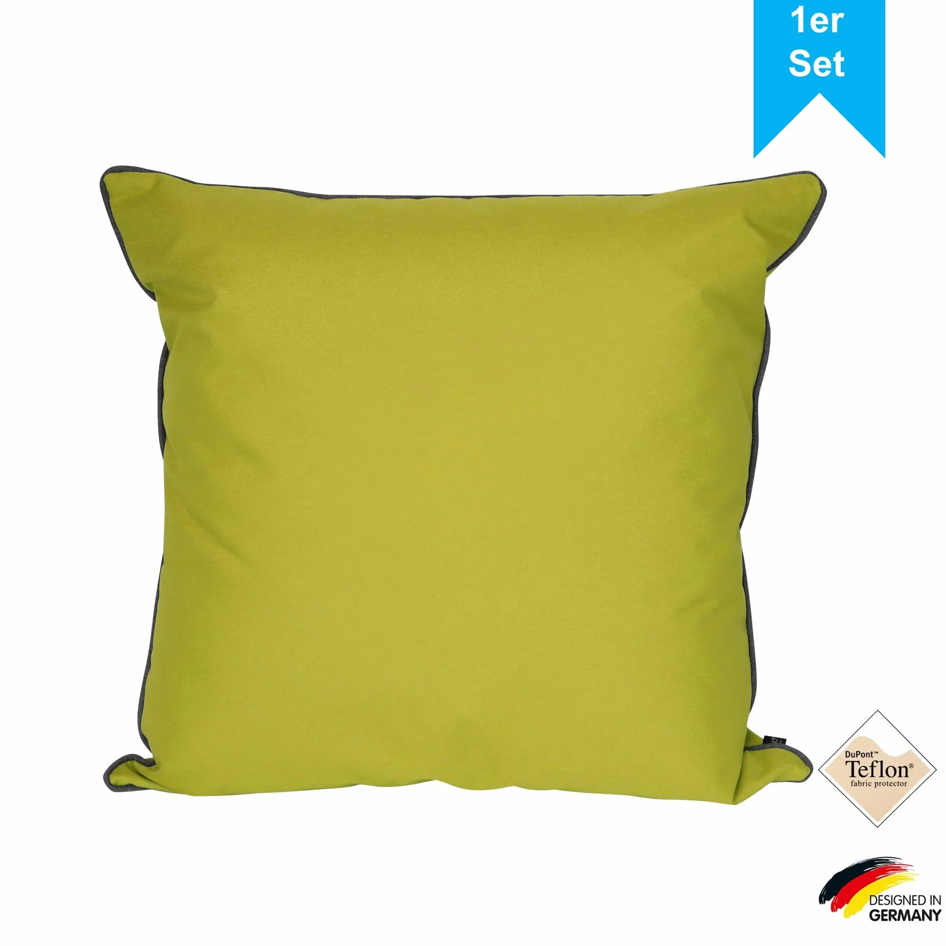 LILENO HOME Cuscino 60 x 60 cm [set da 2] – Federa impermeabile per cuscino da giardino o cuscino decorativo, per interni ed esterni