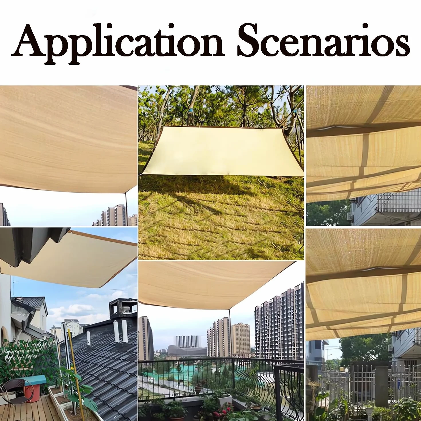 Vela Ombreggiante Rettangolare 3x6m Tenda a Vela Protezione UV 80-95%, Rete Ombreggiante Traspirante,Telo Parasole All'aperto per Giardino, Patio, Pergola, Giardino,Cortile