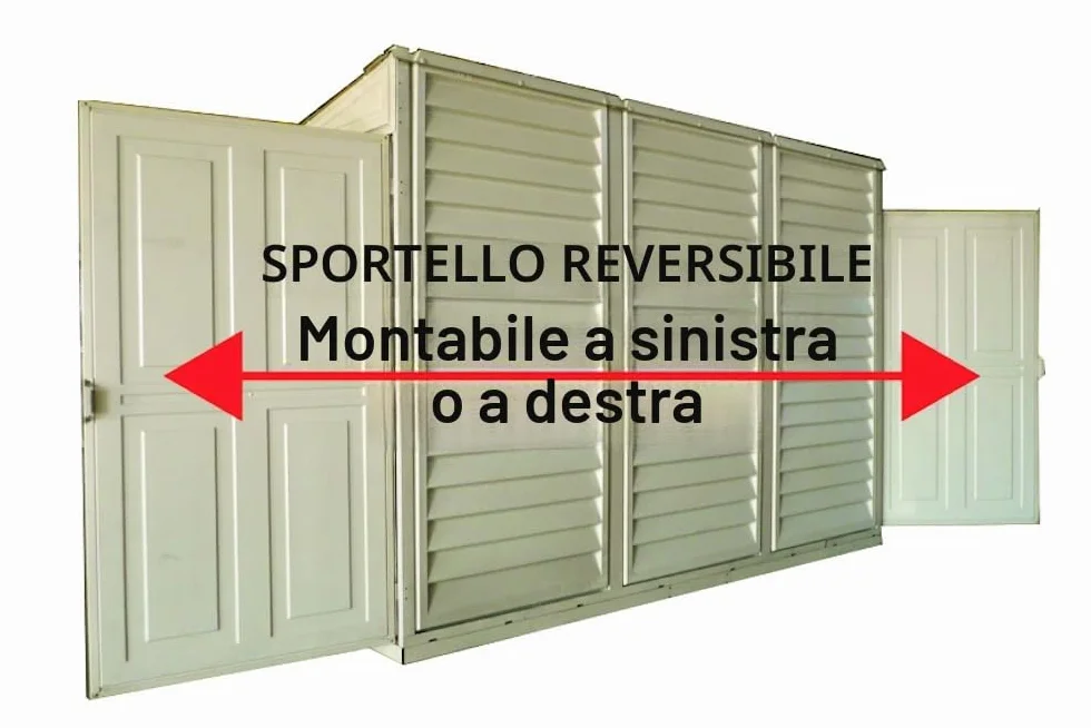 Duramax Plastica Sidemate Shed 1.2 x 2.4 m Avorio