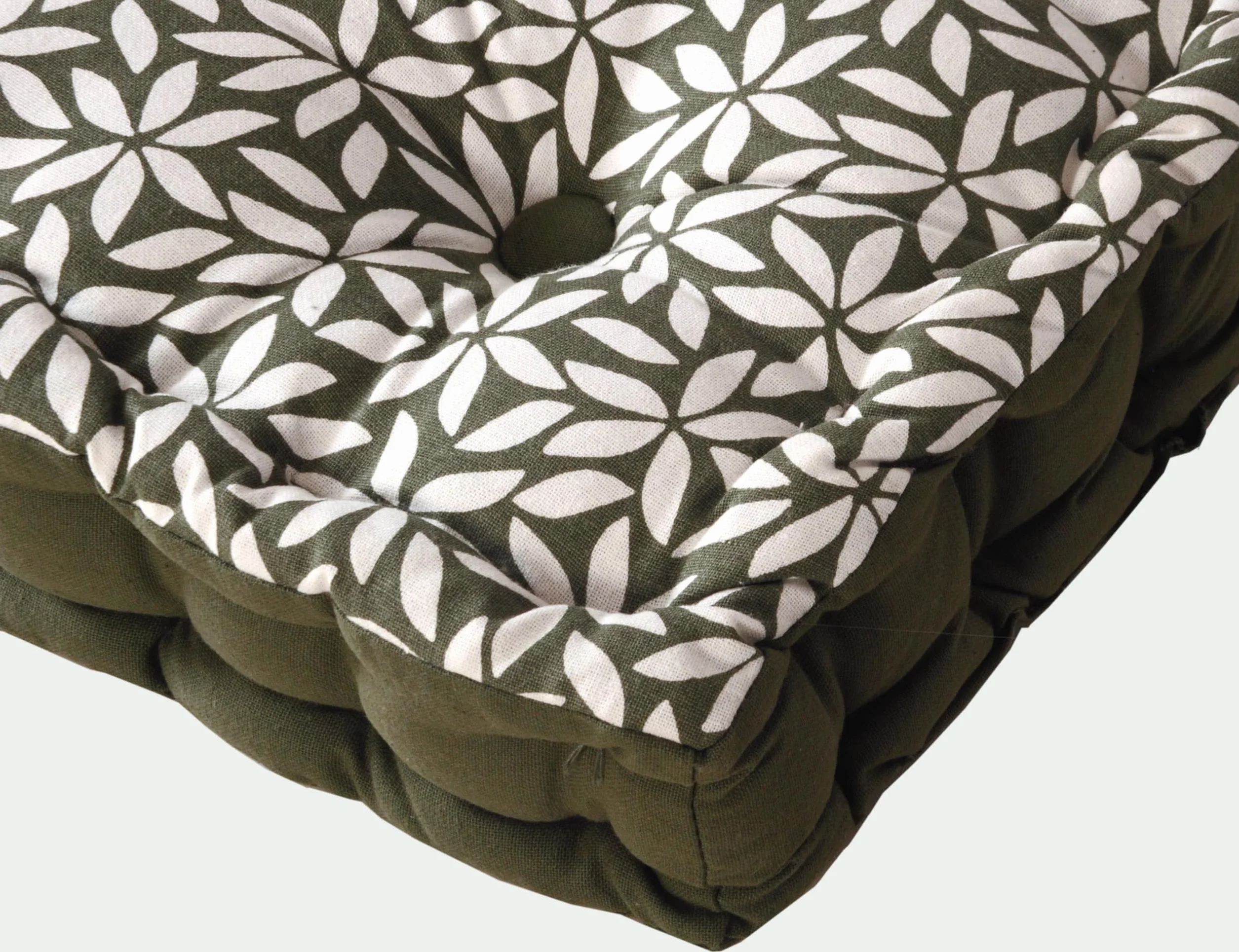 Atout Ciel Cuscino da pavimento 40 x 40 cm con manico, cachi