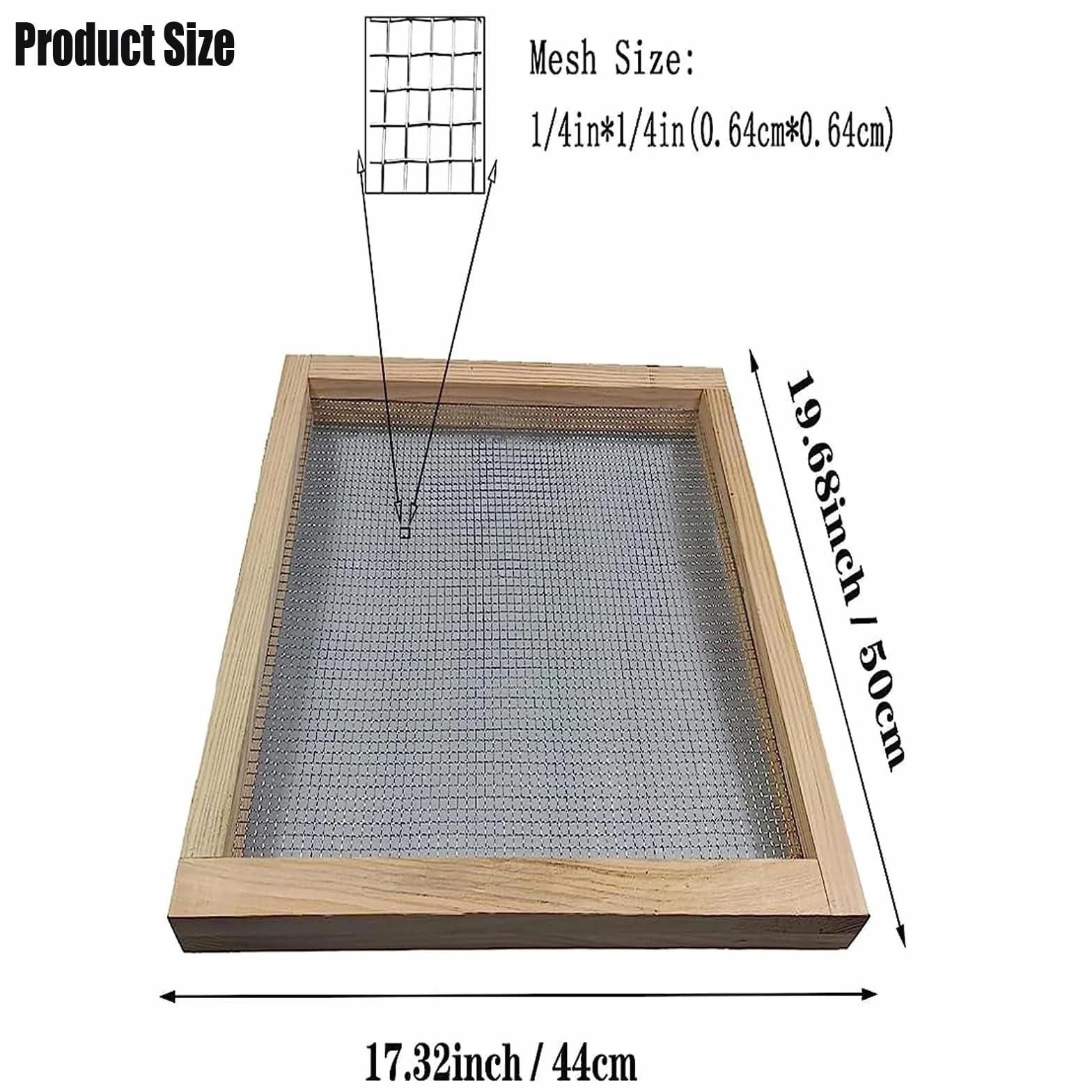 Setaccio per Terreno da Giardino Multifunzionale Palmare 50x44