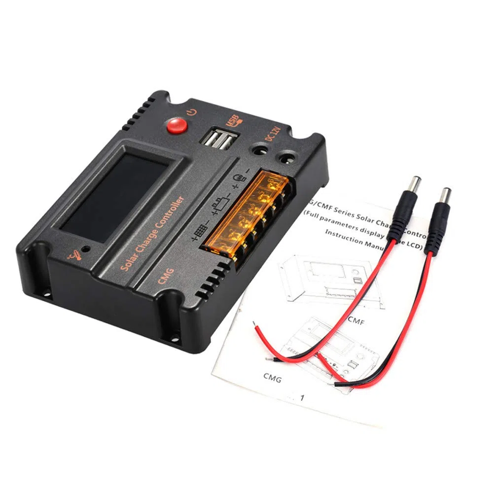 Solar Charge Controller 20A 12V 24V PWM LCD Schermo Protezione Sovraccarico CMG-2420