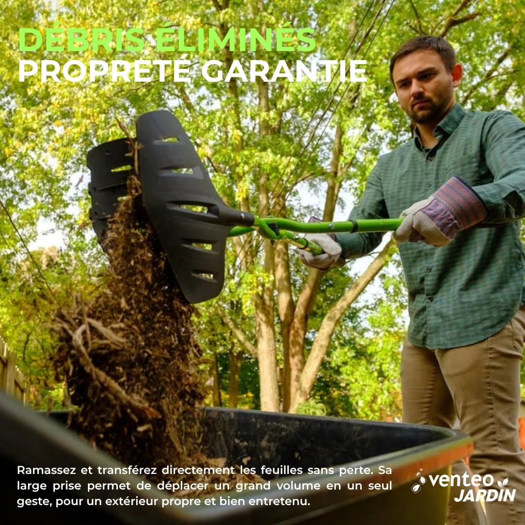 Venteo - Pinza Multifunzione Raccogli fogli XXL Rootslayer | Manico telescopico anti-corrosione e ganasce in polifibra | Pinze per raccogliere foglie, frutta e rifiuti | Utensili da giardinaggio