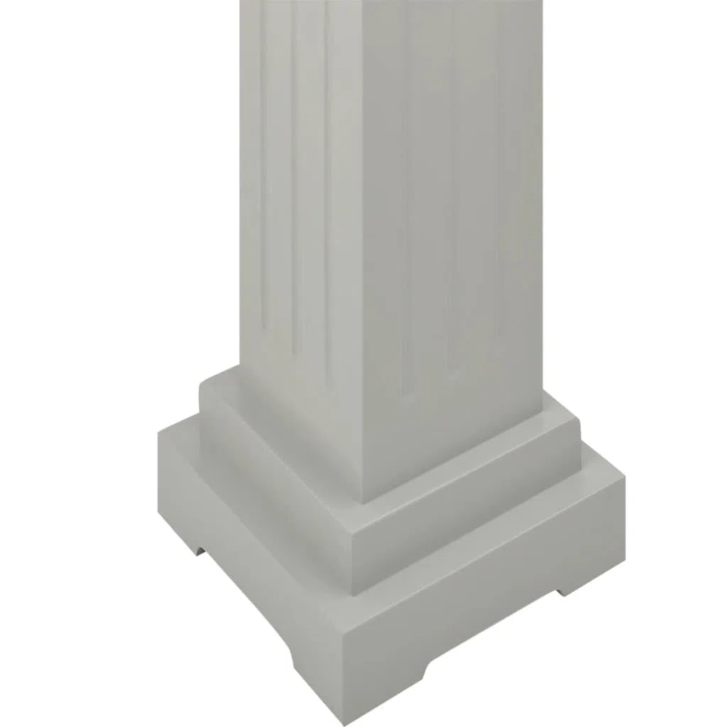 Piedistallo per Piante Quadrato 17x17x66 cm MDF Grigio 4.1kg