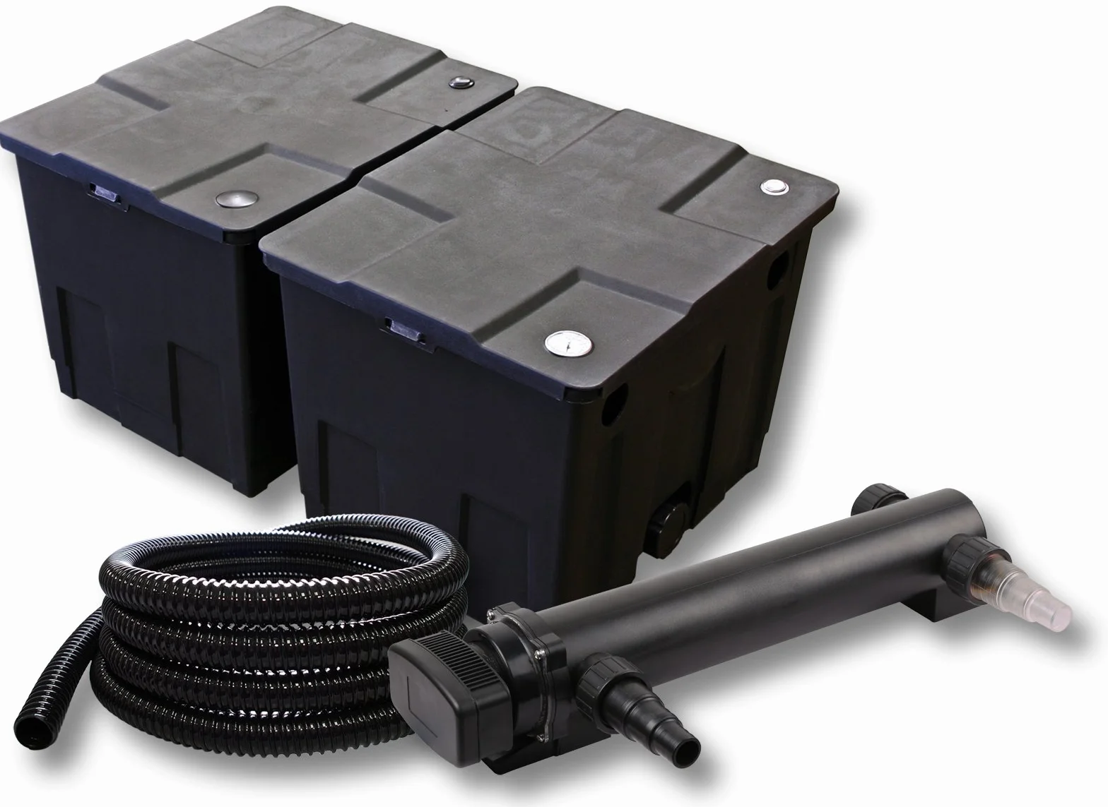 SunSun set per laghetti filtro a 2 camere 60000l chiarificatore UVC serie 3 da 24W tubo 5m