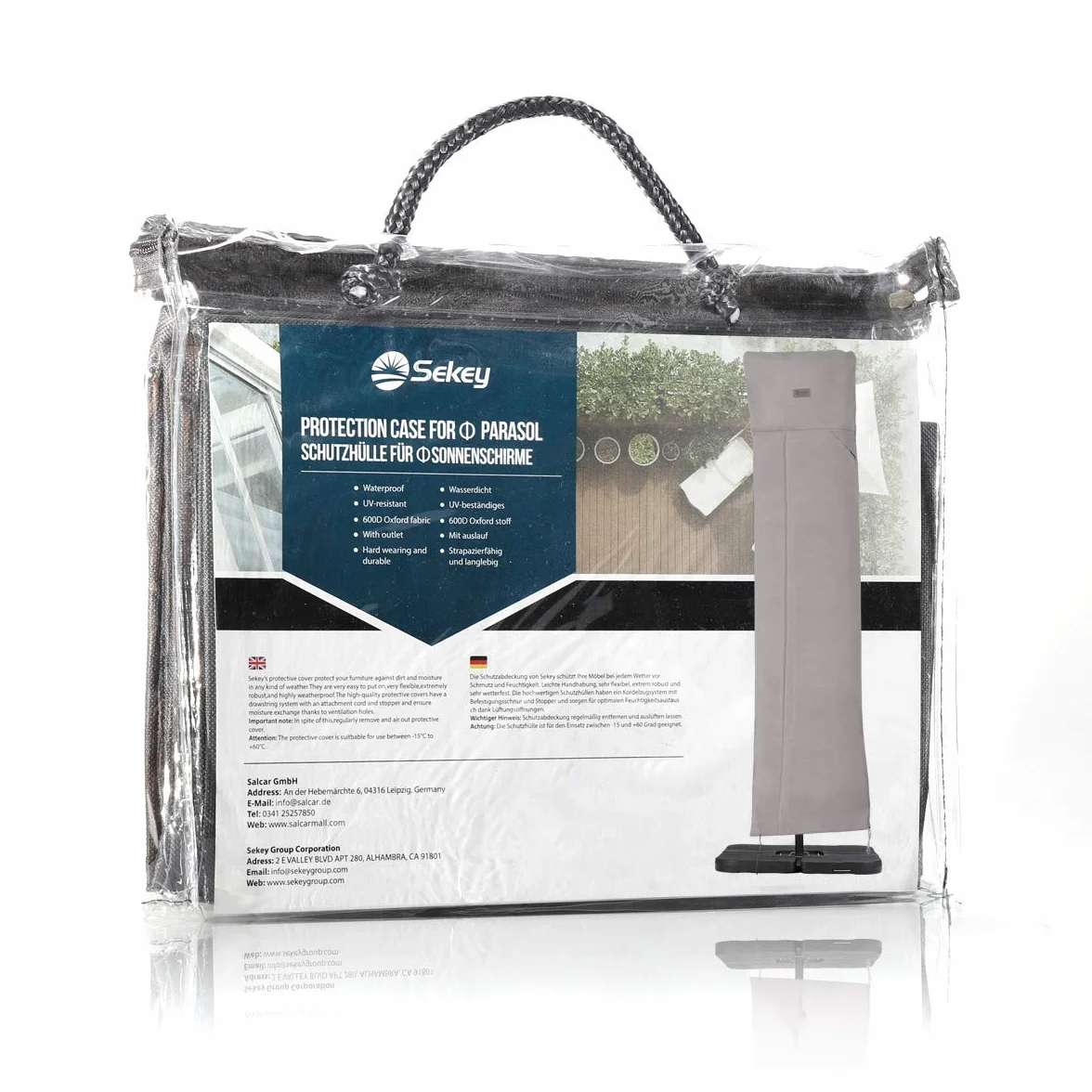 Sekey Ombrellone Copertura Grigio chiaro