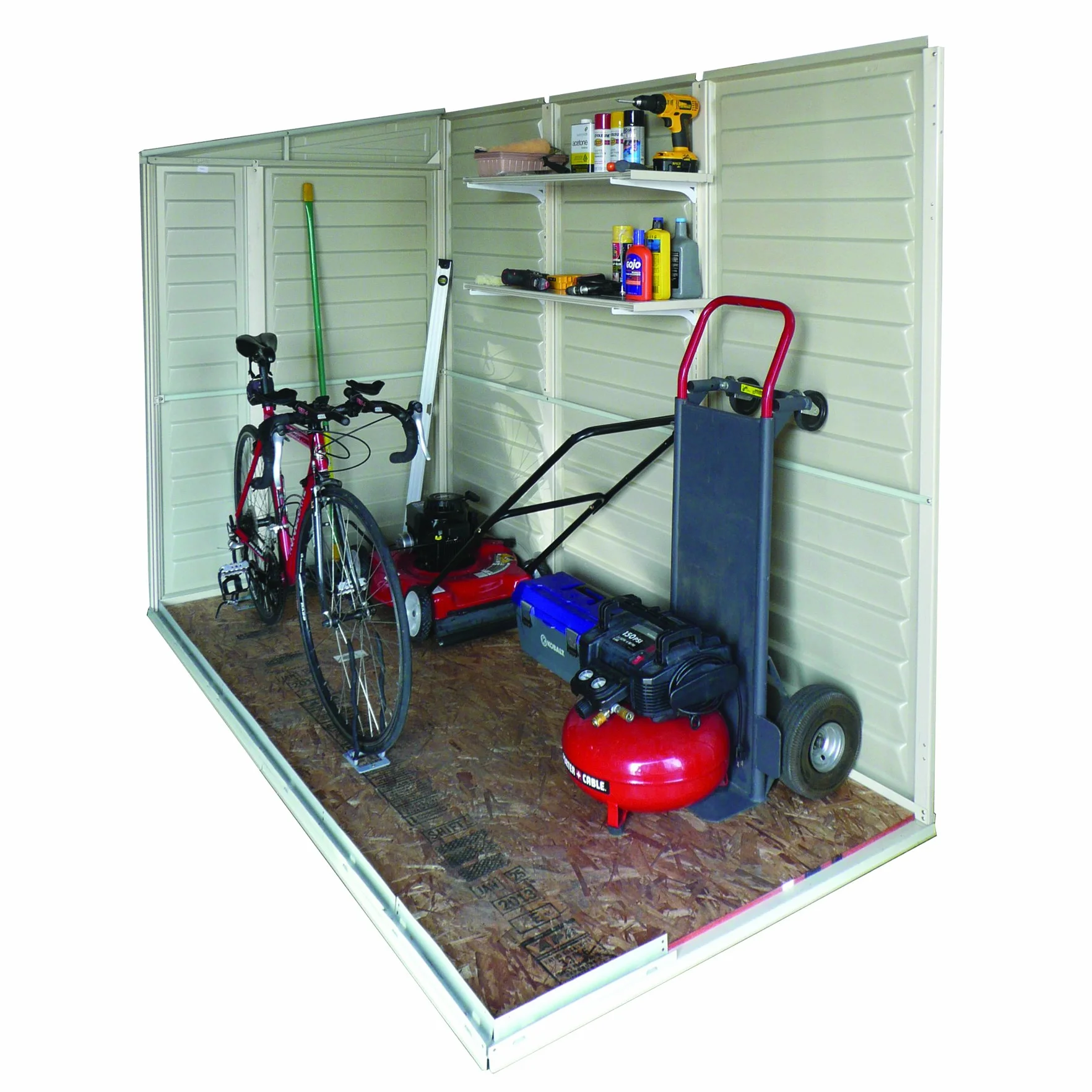 Duramax Plastica Sidemate Shed 1.2 x 2.4 m Avorio