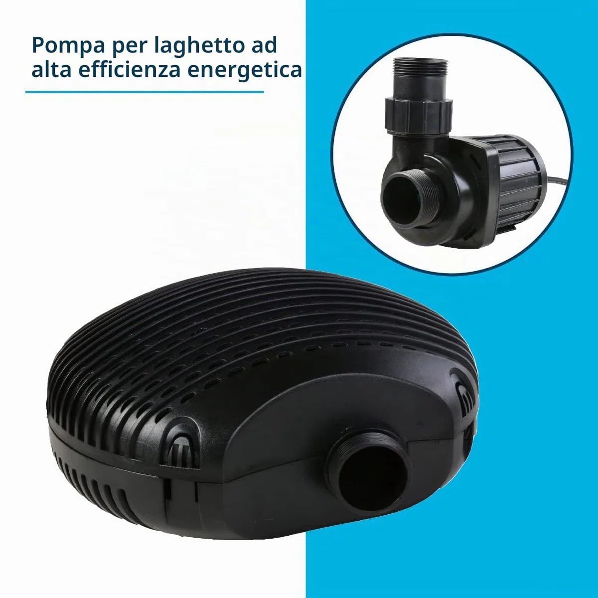 AquaForte Pompa filtro laghetto EC 10.000 68 watt 10.000 l/h 4,5 m