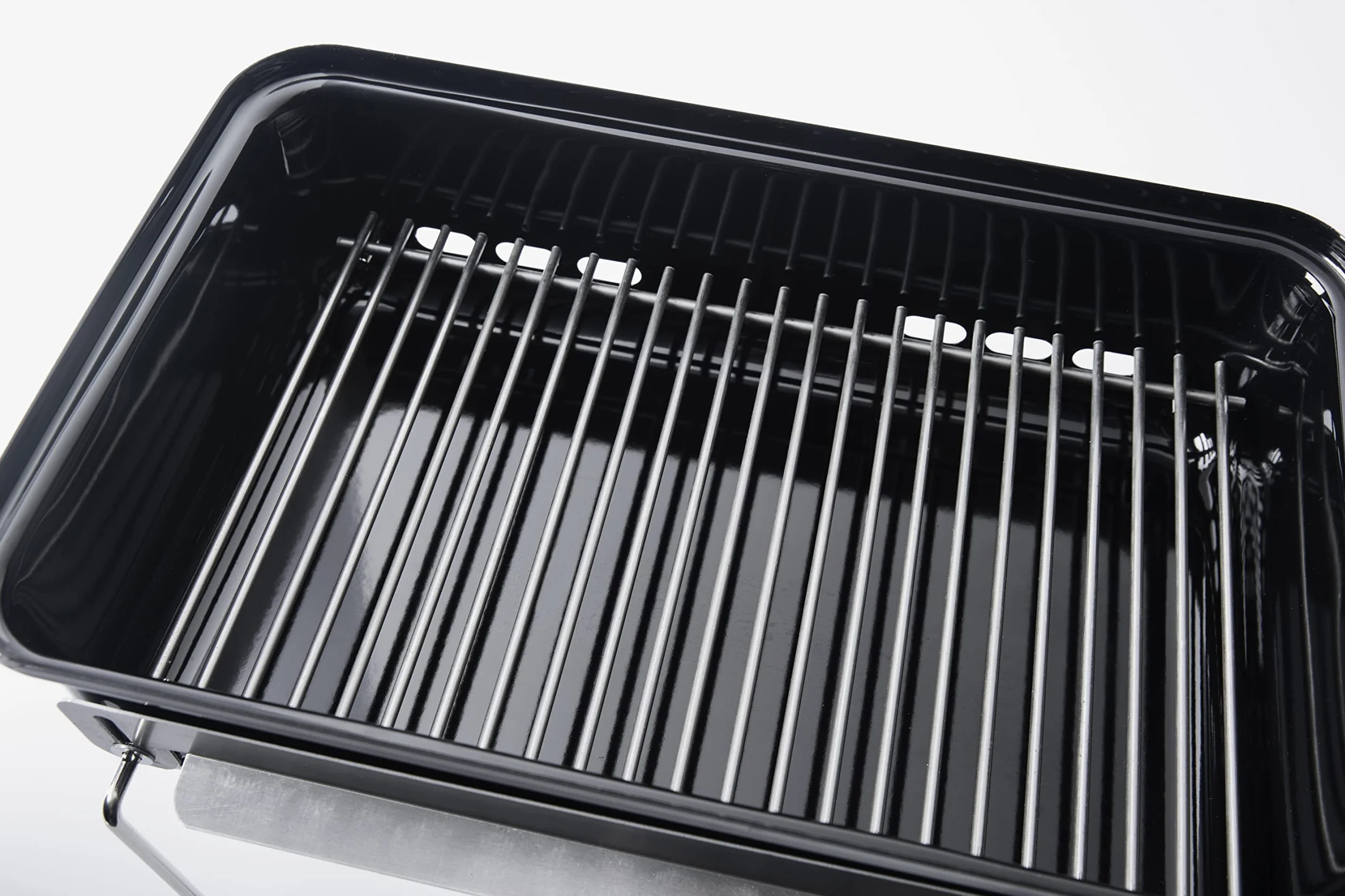 Weber Barbecue a carbone Go-Anywhere griglia portatile con gambe pieghevoli, 42x26 cm, nero