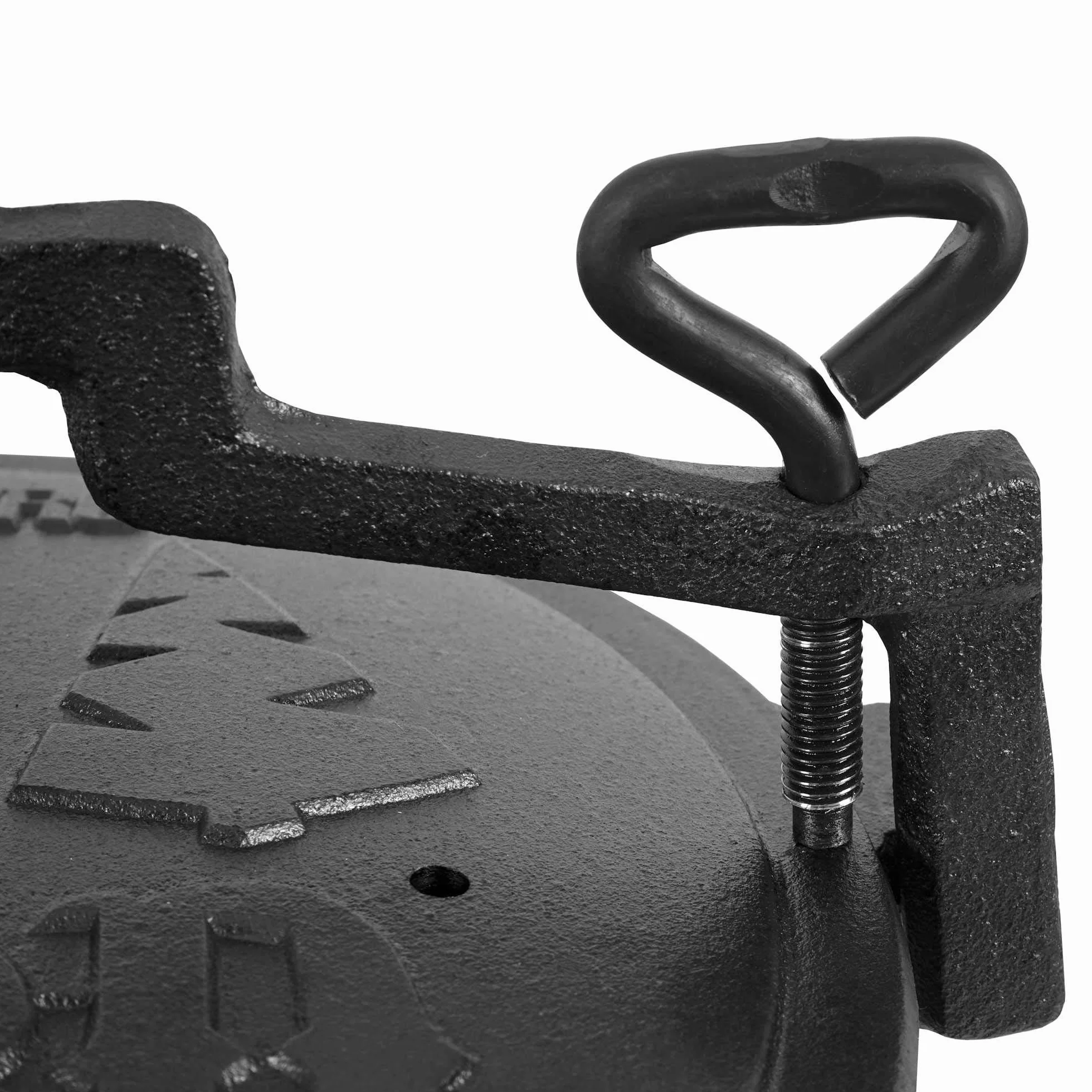 BBQ-Toro Wizard Cauldron | Pentola di cottura in ghisa | Pentola in ghisa con tre gambe, coperchio, staffa e viti di bloccaggio | Calderone per streghe (4 litro)